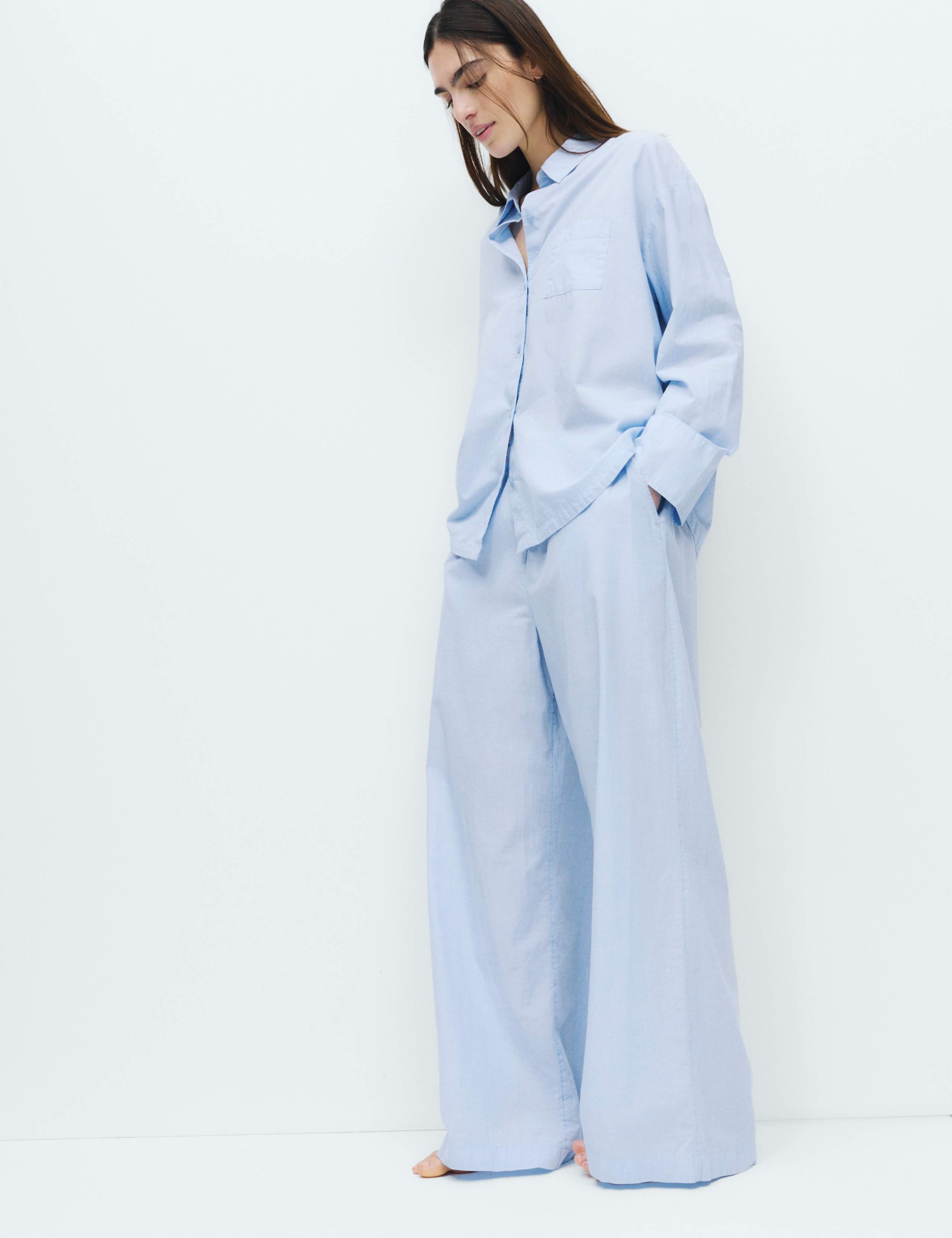 Cool Comfort™ Chambray Pyjama Bottoms 1 of 4
