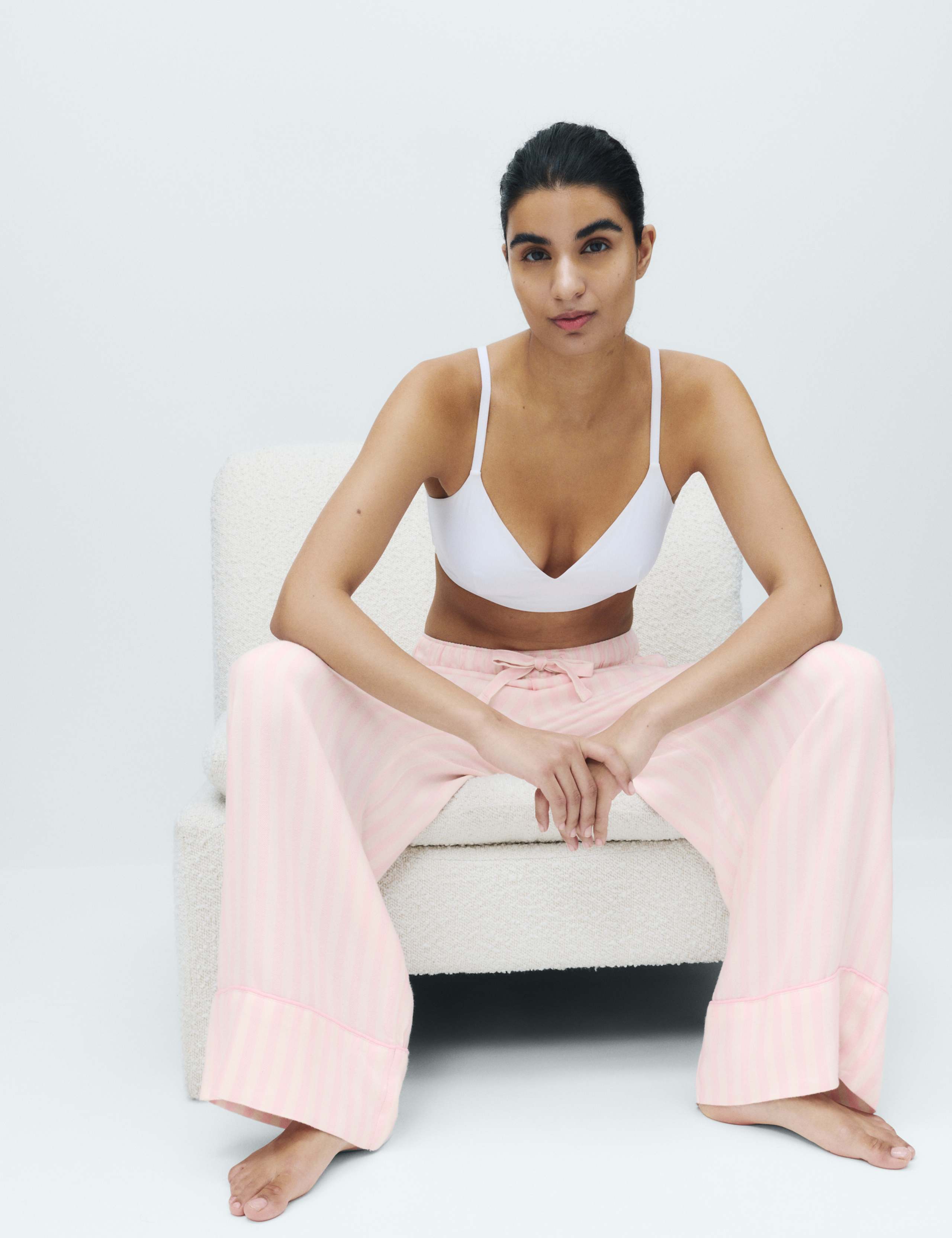 2 Pack Twill Wide Leg Pyjama Bottoms 2 of 5