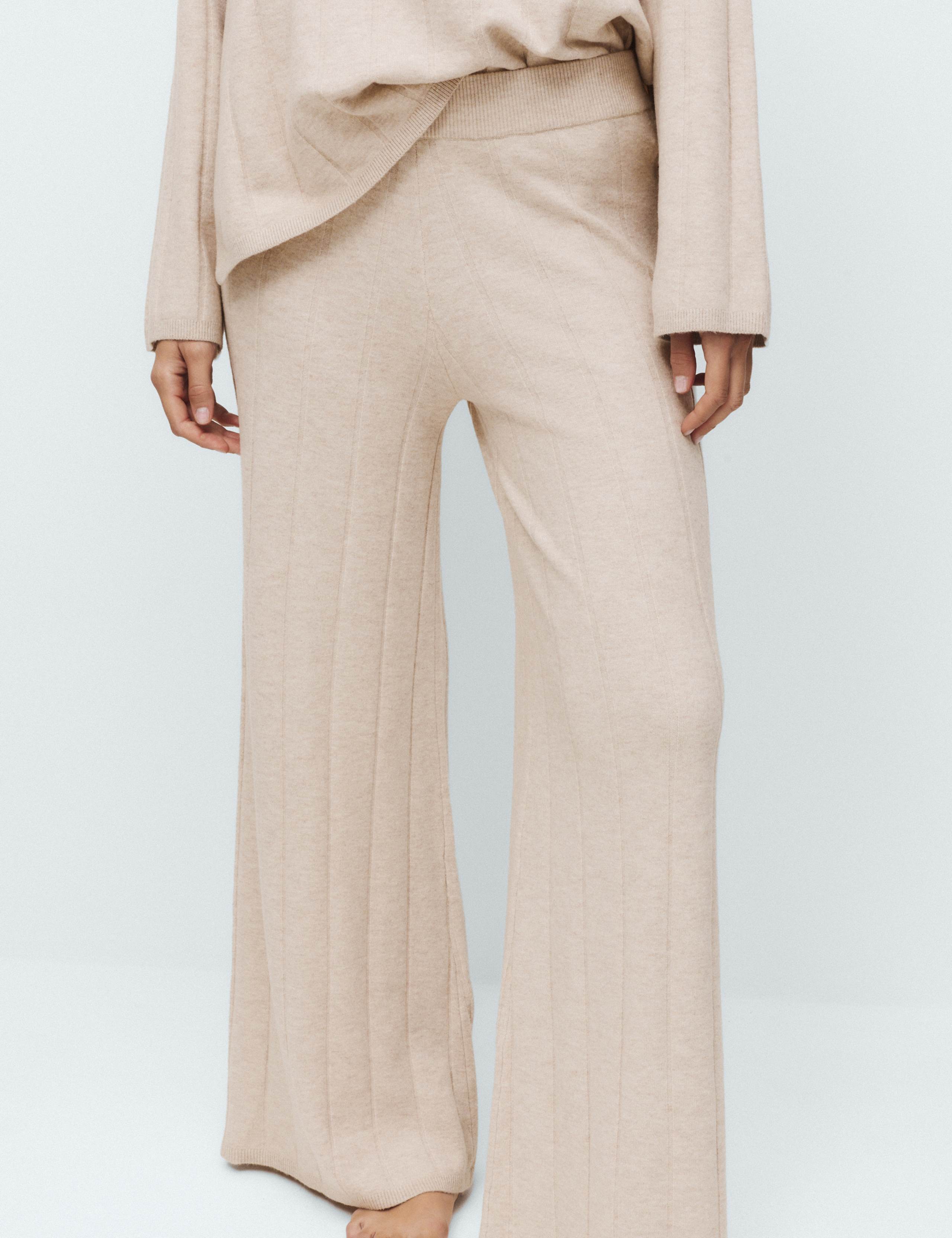 Knitted Wide Leg Pyjama Bottoms 6 of 6