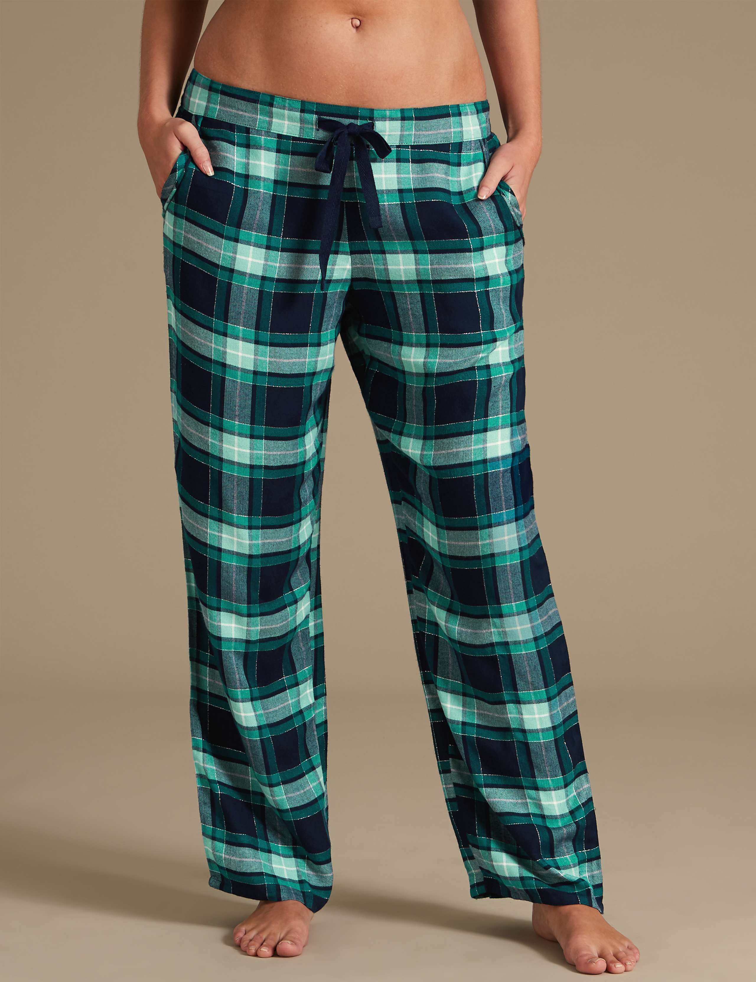 Checked Long Sleeve Pyjama Set 3 of 3