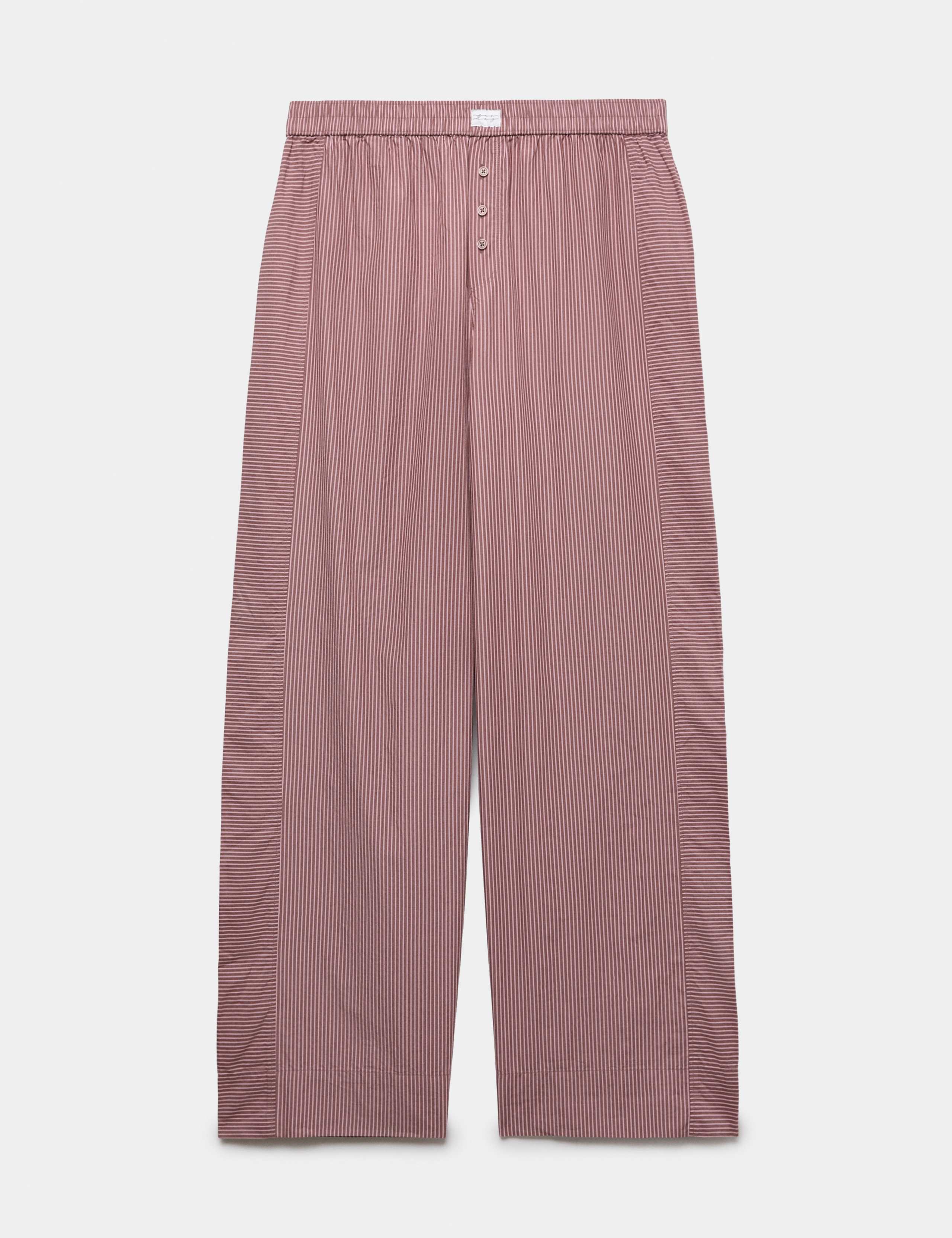 Pure Cotton Poplin Striped Pyjama Bottoms 2 of 5