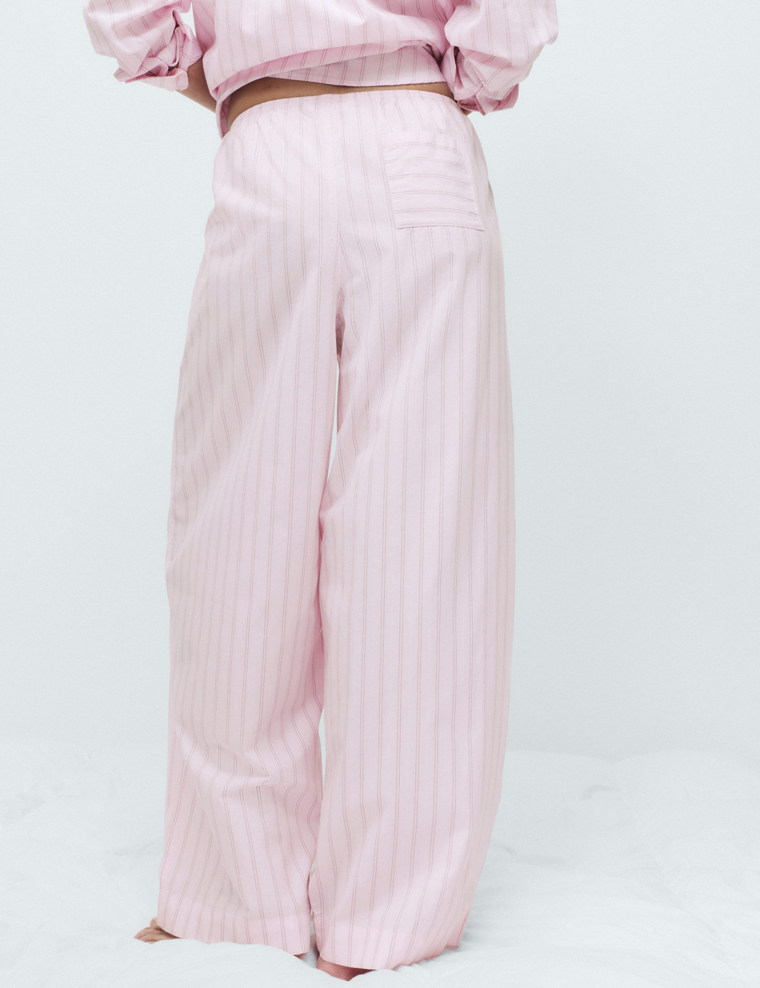 Pure Cotton Poplin Striped Pyjama Bottoms 4 of 4