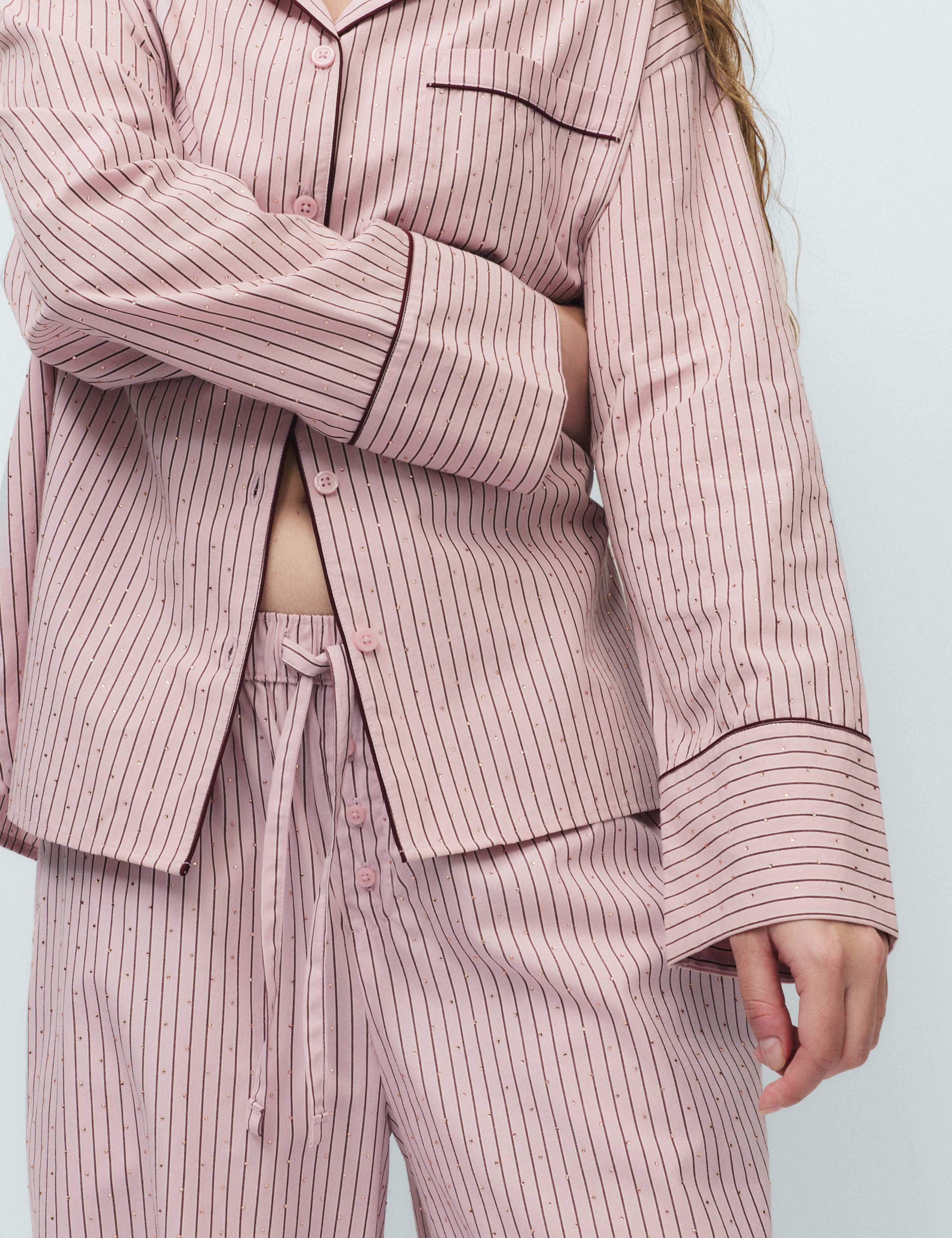 Pure Cotton Striped Pyjama Bottoms 4 of 6
