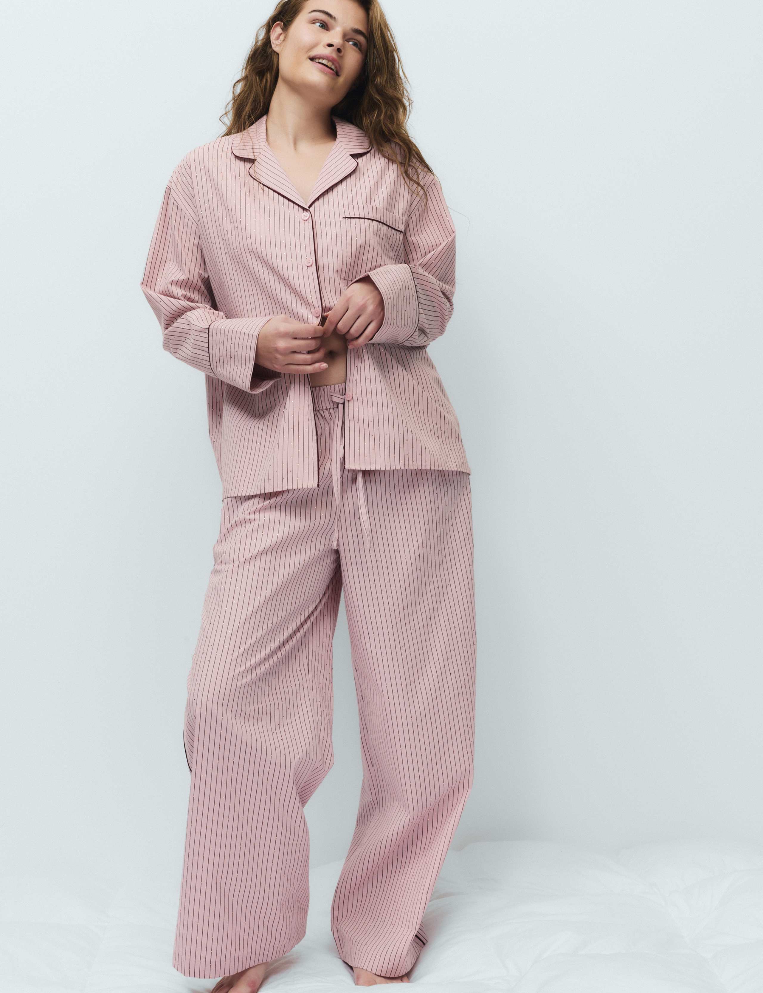Pure Cotton Striped Pyjama Bottoms 5 of 6