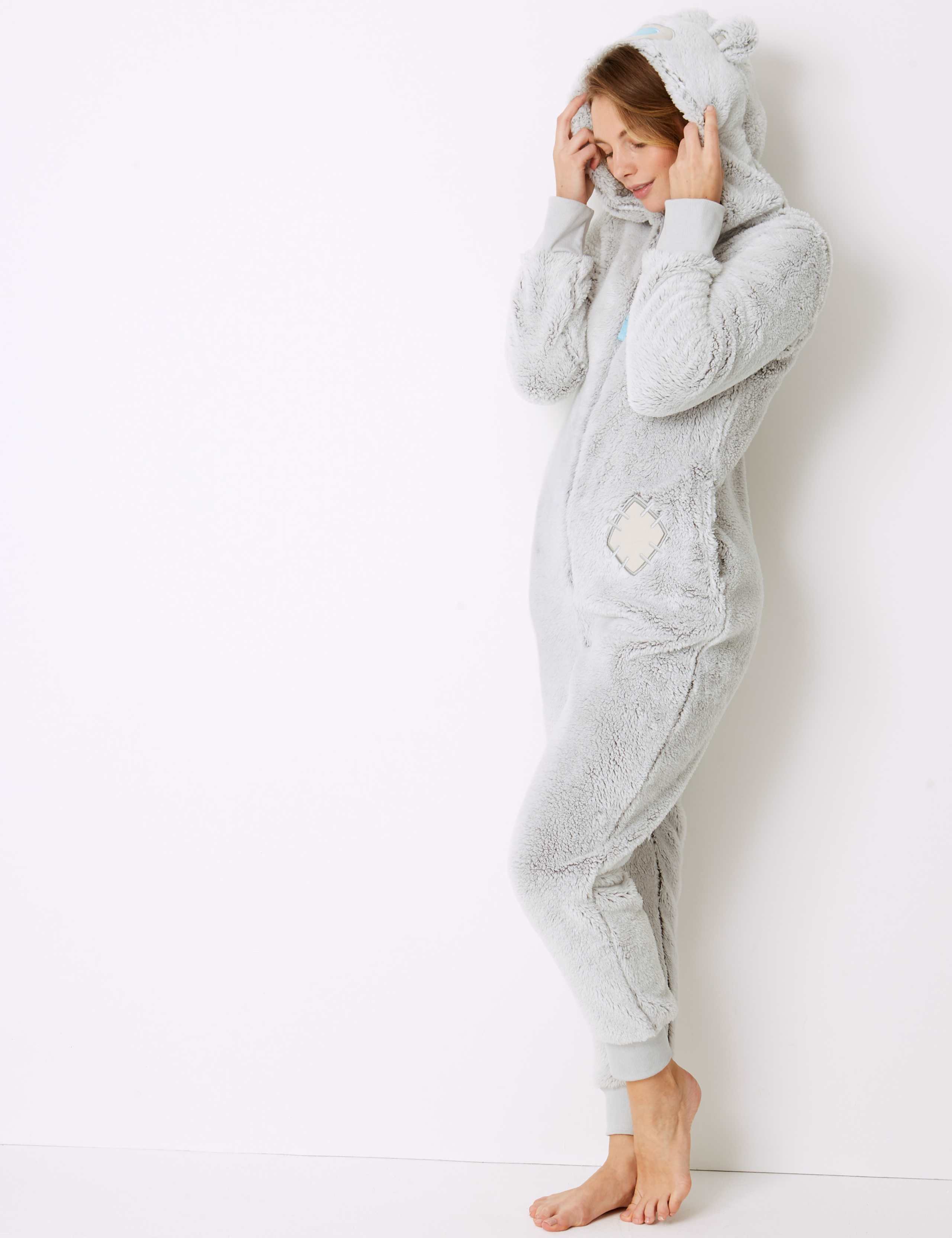 Fleece Textured Long Sleeve Onesie 4 of 5