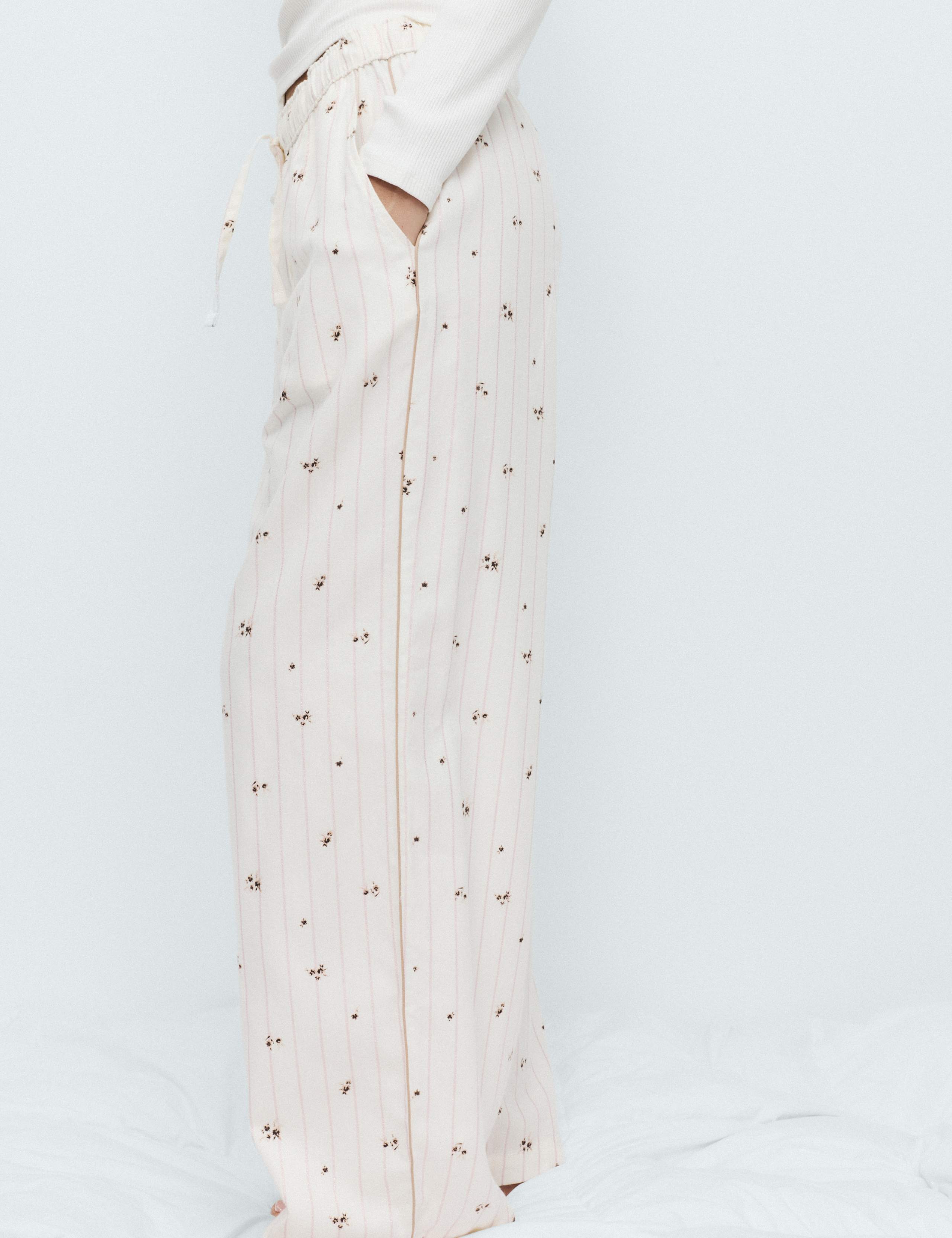 Cotton Rich Floral Pyjama Bottoms 3 of 5
