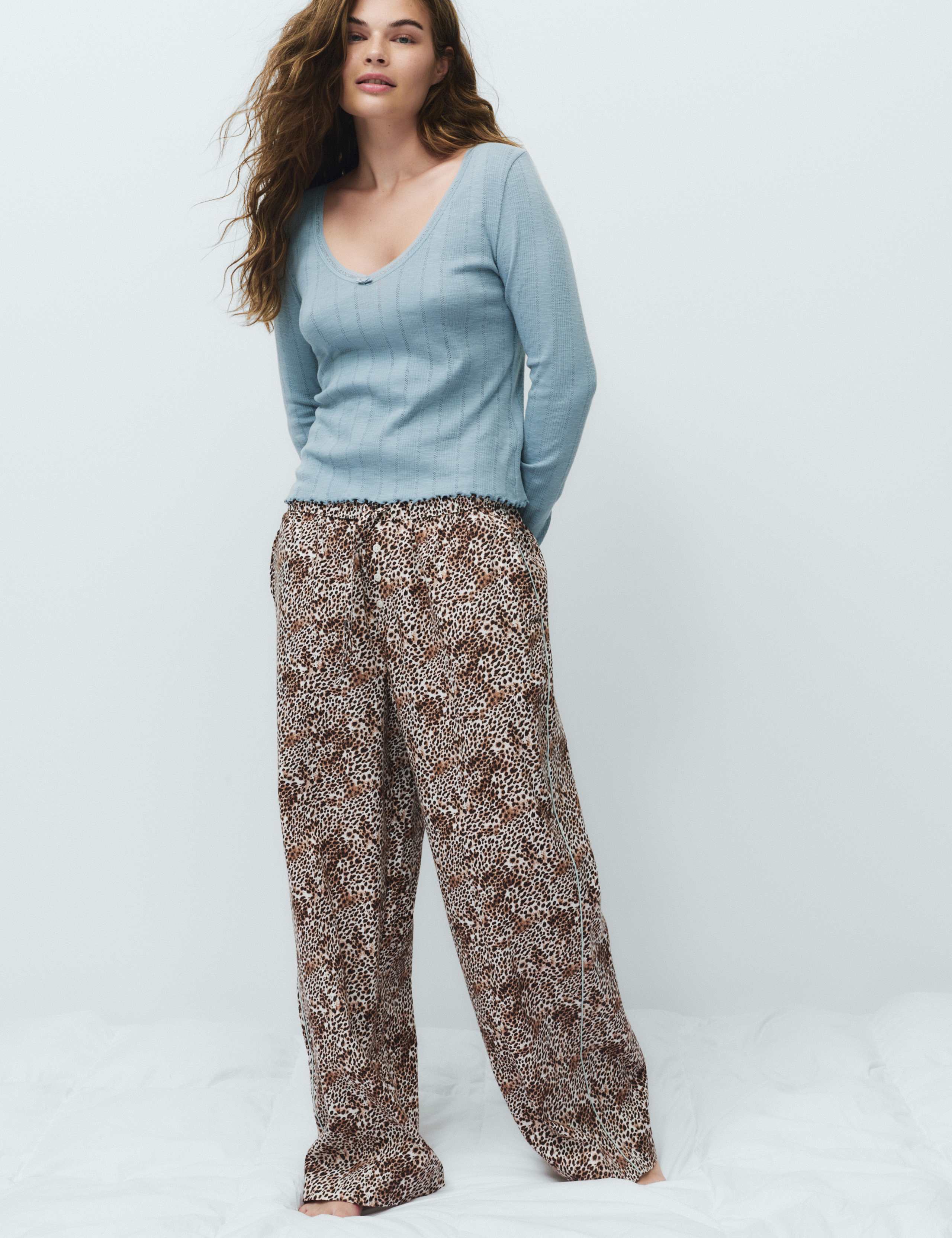 Pure Cotton Animal Print Pyjama Bottoms 4 of 5