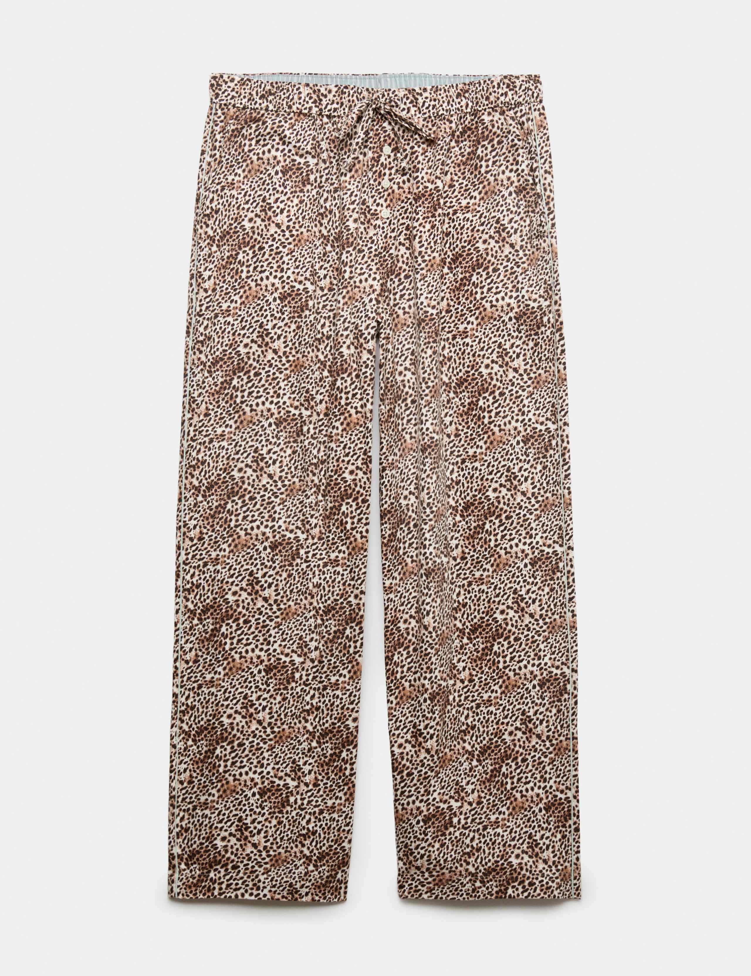 Pure Cotton Animal Print Pyjama Bottoms 2 of 5