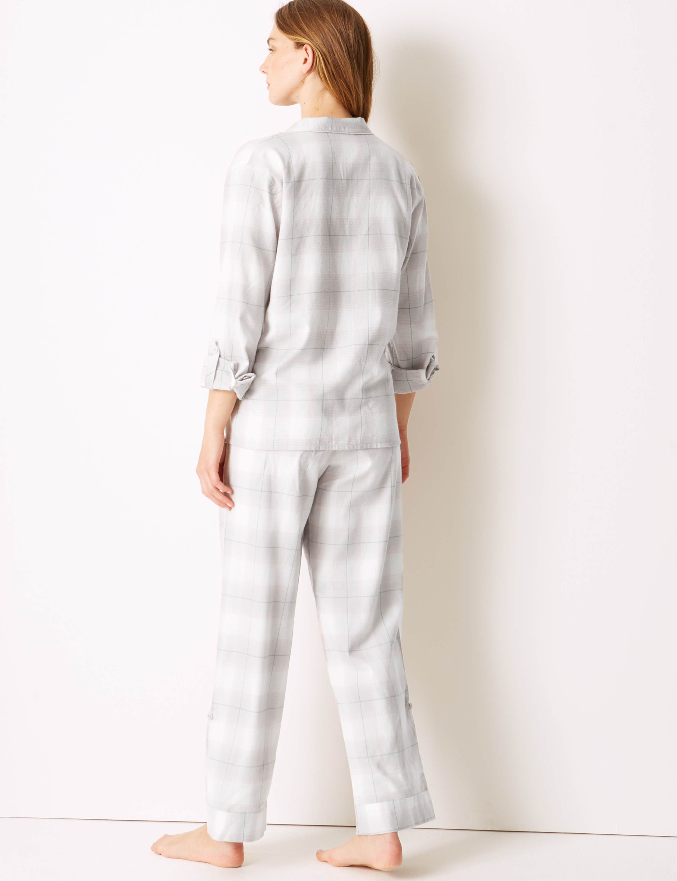 Checked Long Sleeve Pyjama Set 2 of 6