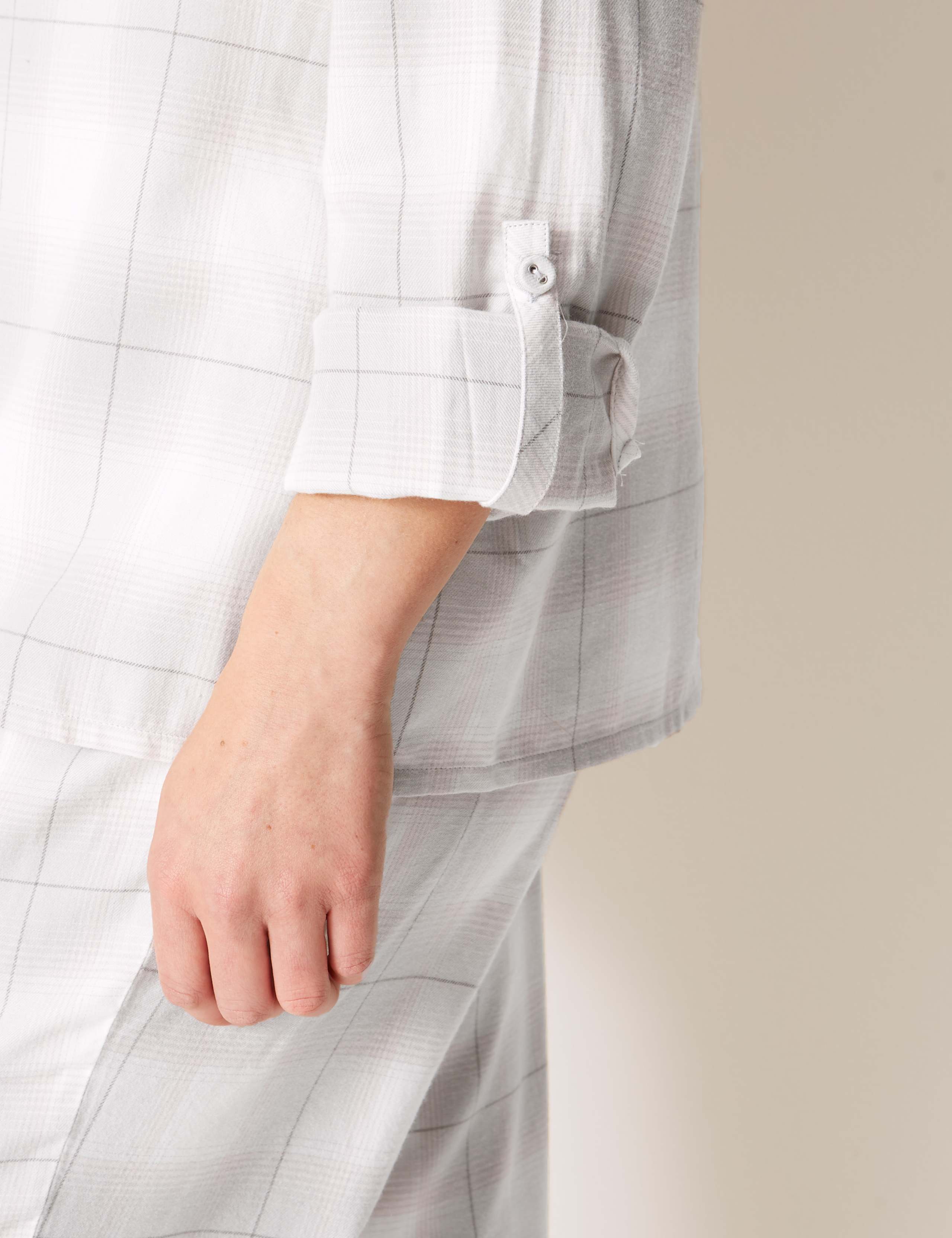 Checked Long Sleeve Pyjama Set 5 of 6