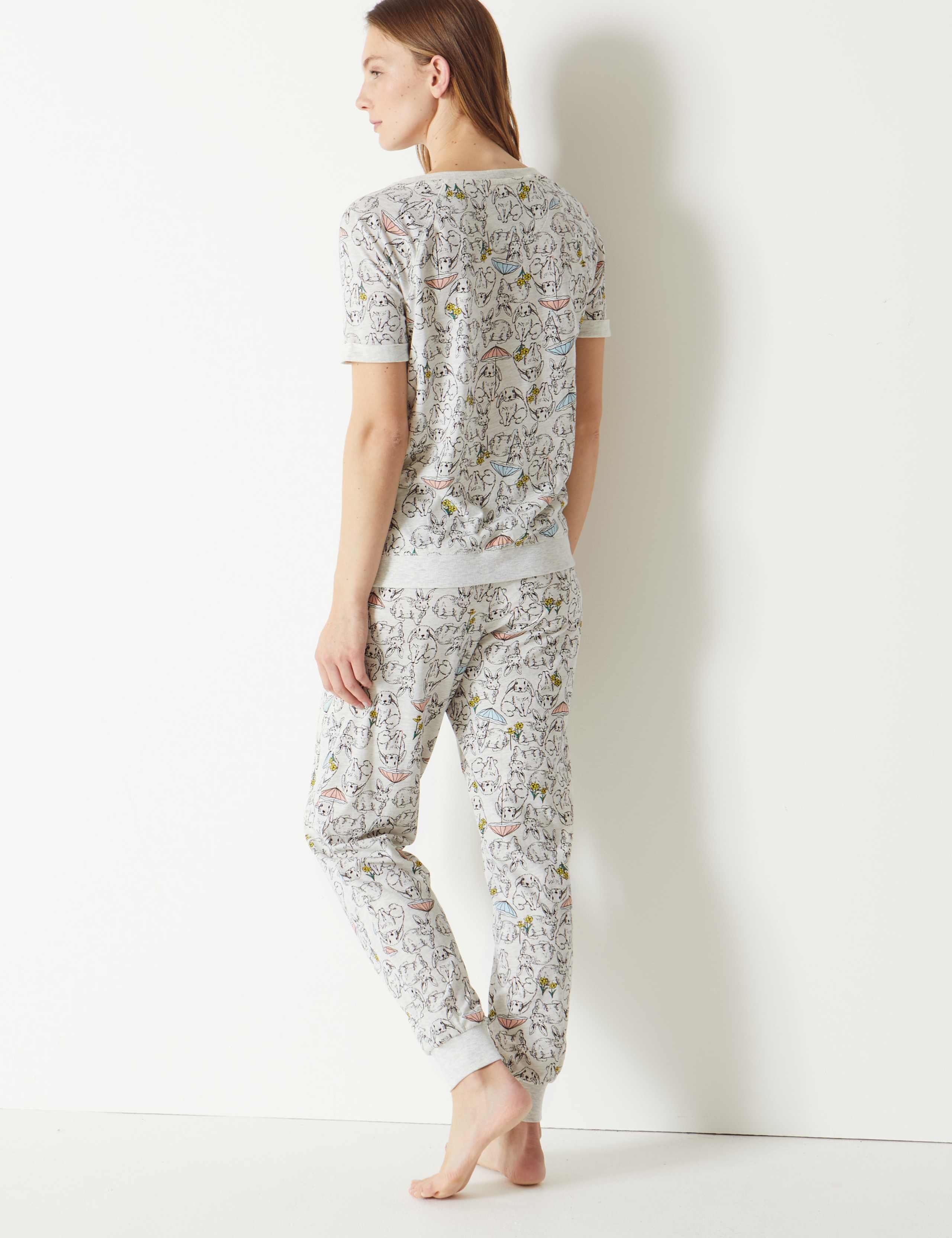 Bunny Cuffed Hem Short Pyjama Set 3 of 5