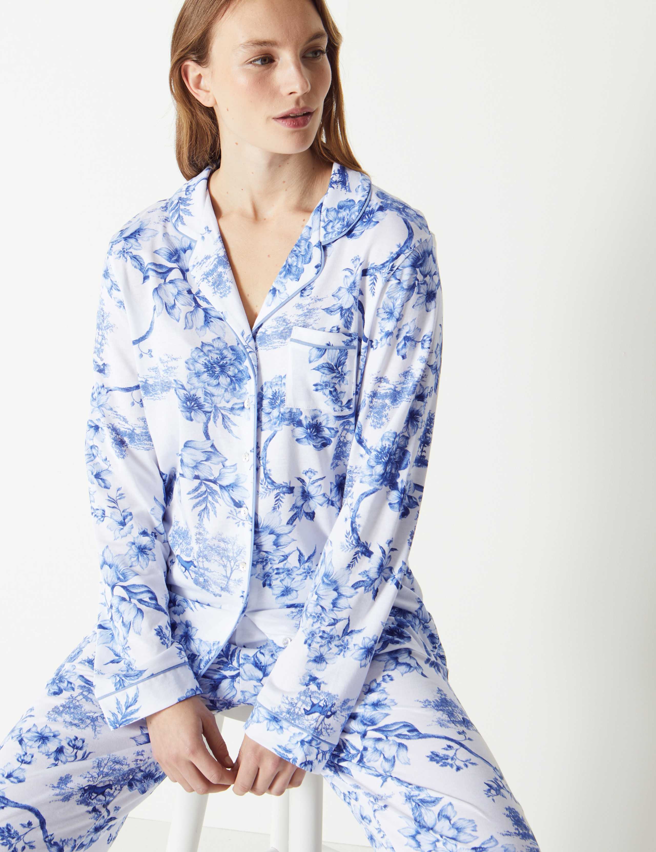 Cool Comfort™ Cotton Modal Floral Pyjama Set 4 of 4