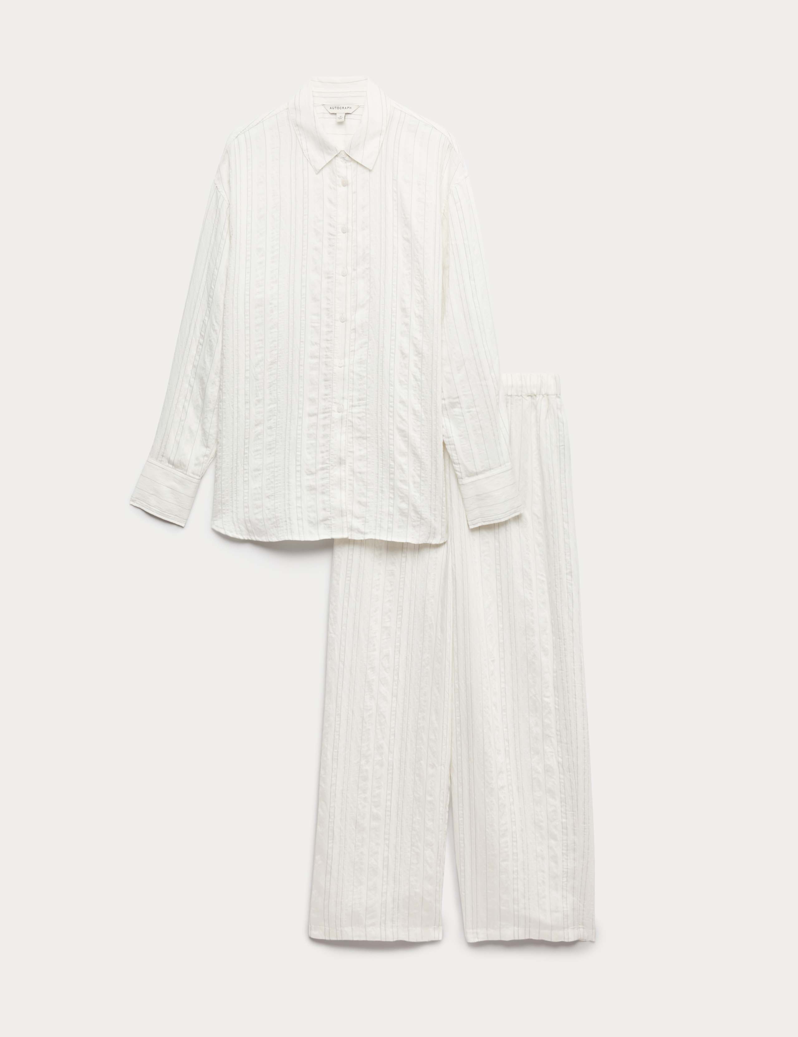 Pinstripe Revere Pyjama Set 2 of 7
