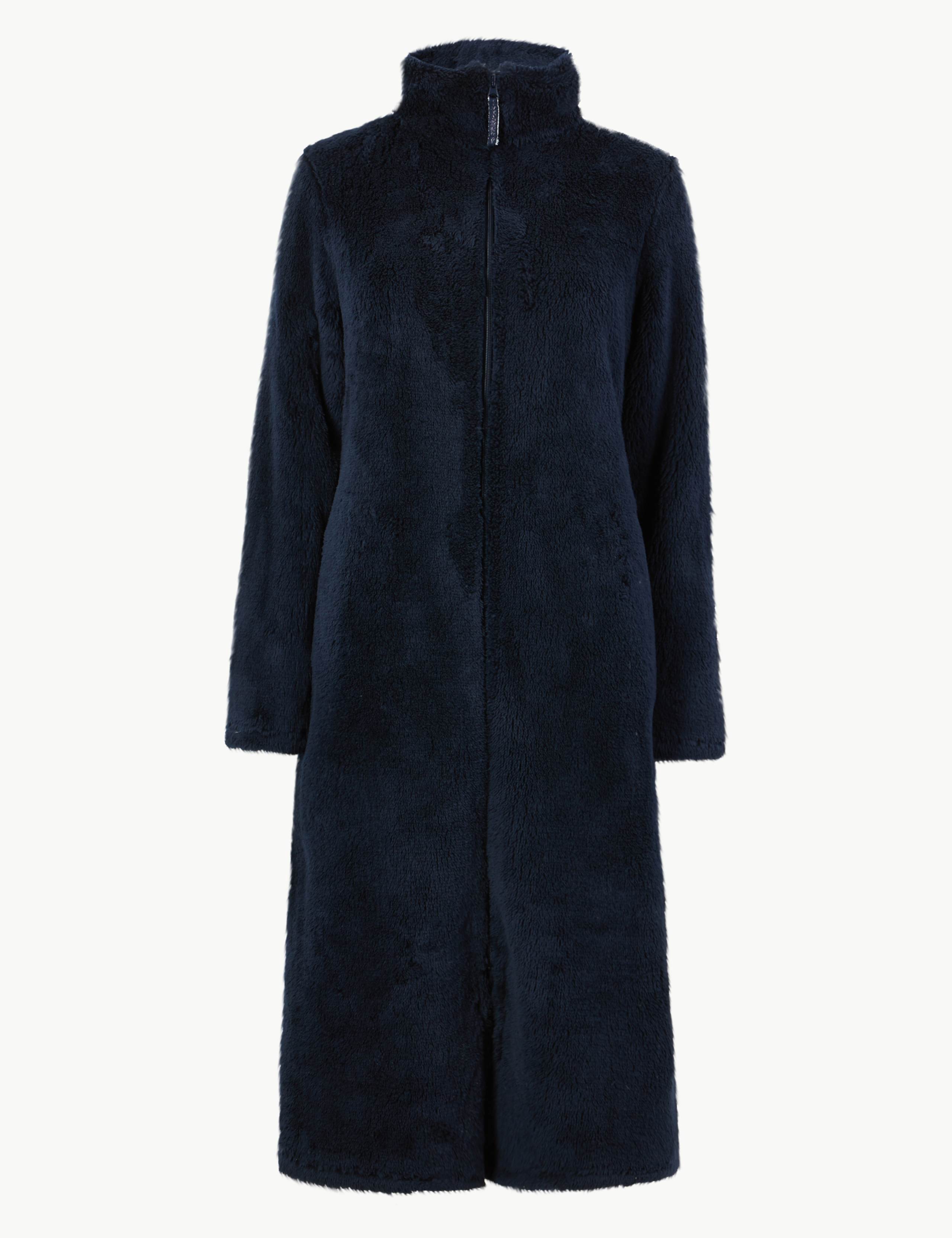 Fleece Zip-up Dressing Gown 2 of 4