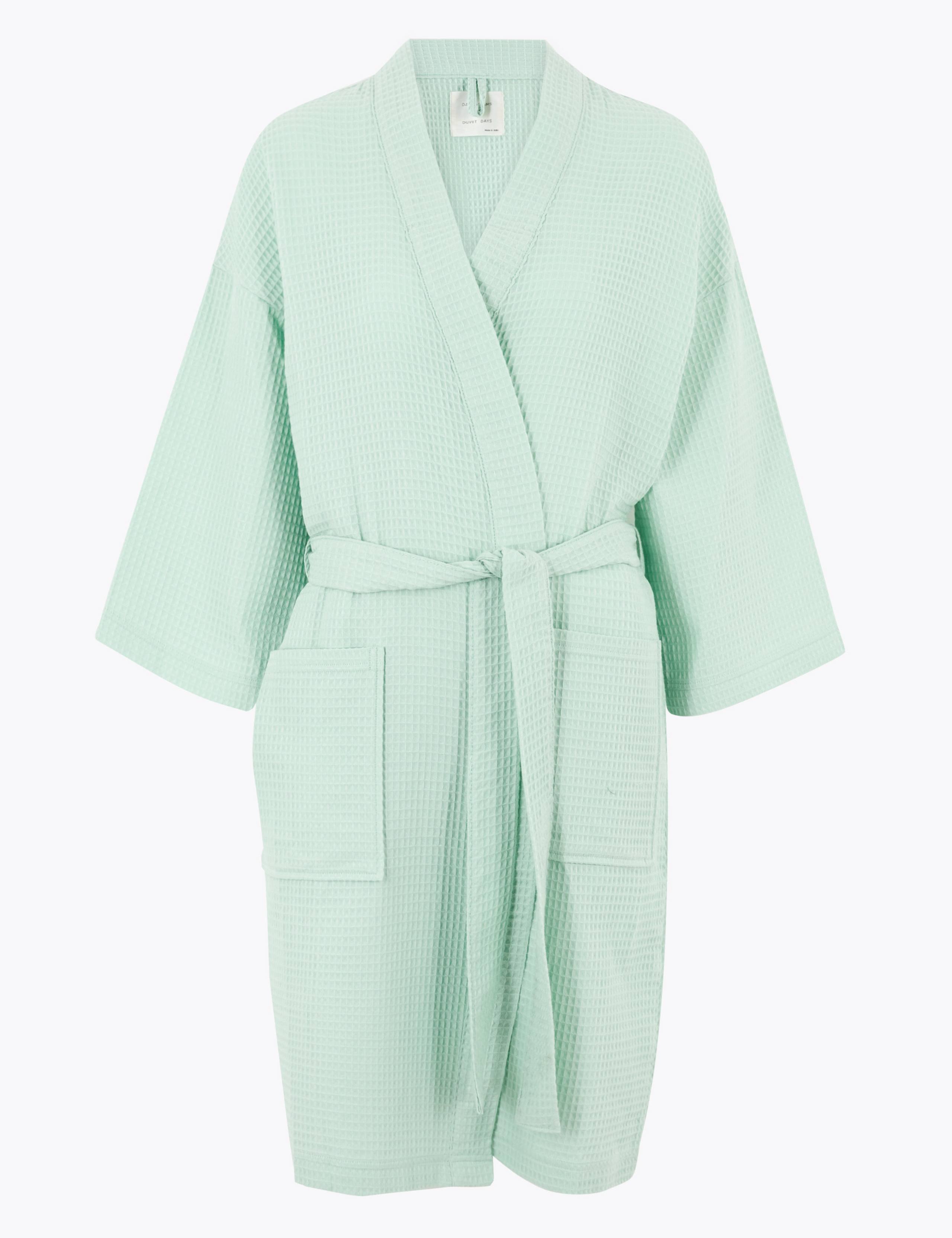 Cotton Waffle Dressing Gown 2 of 3