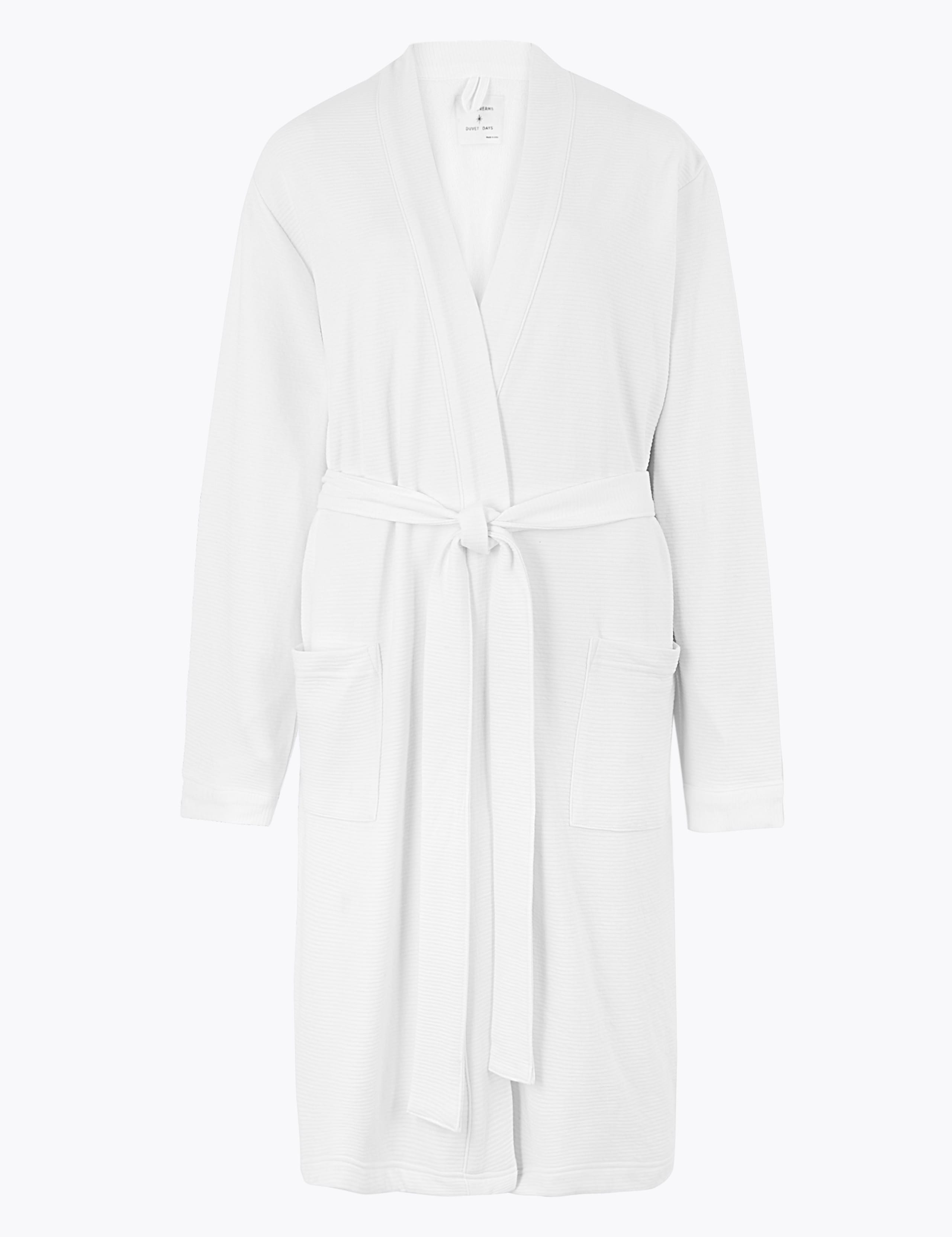Jersey Ribbed Short Dressing Gown 1 of 1
