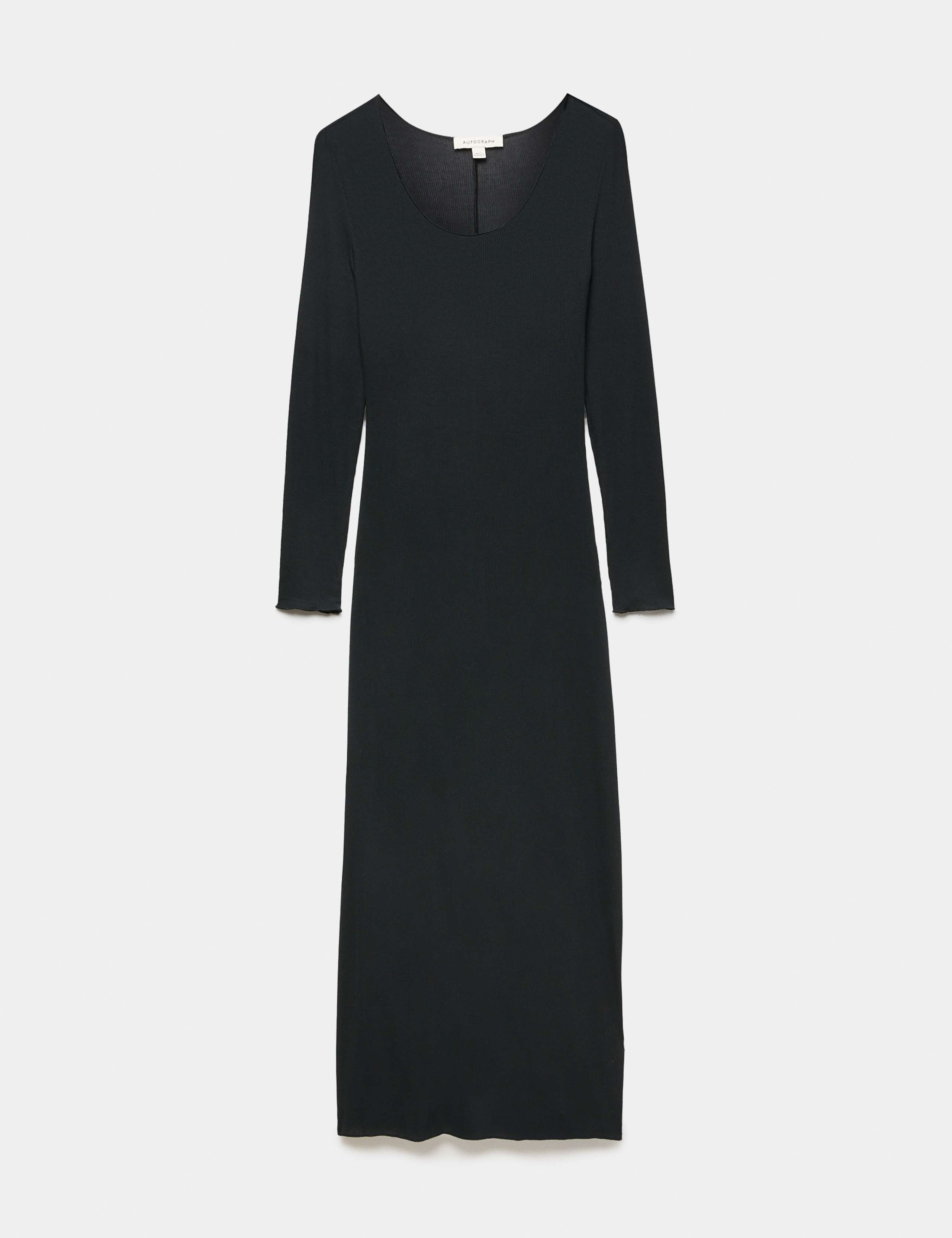 Sheer Ribbed Long Sleeve Nightdress 2 of 5