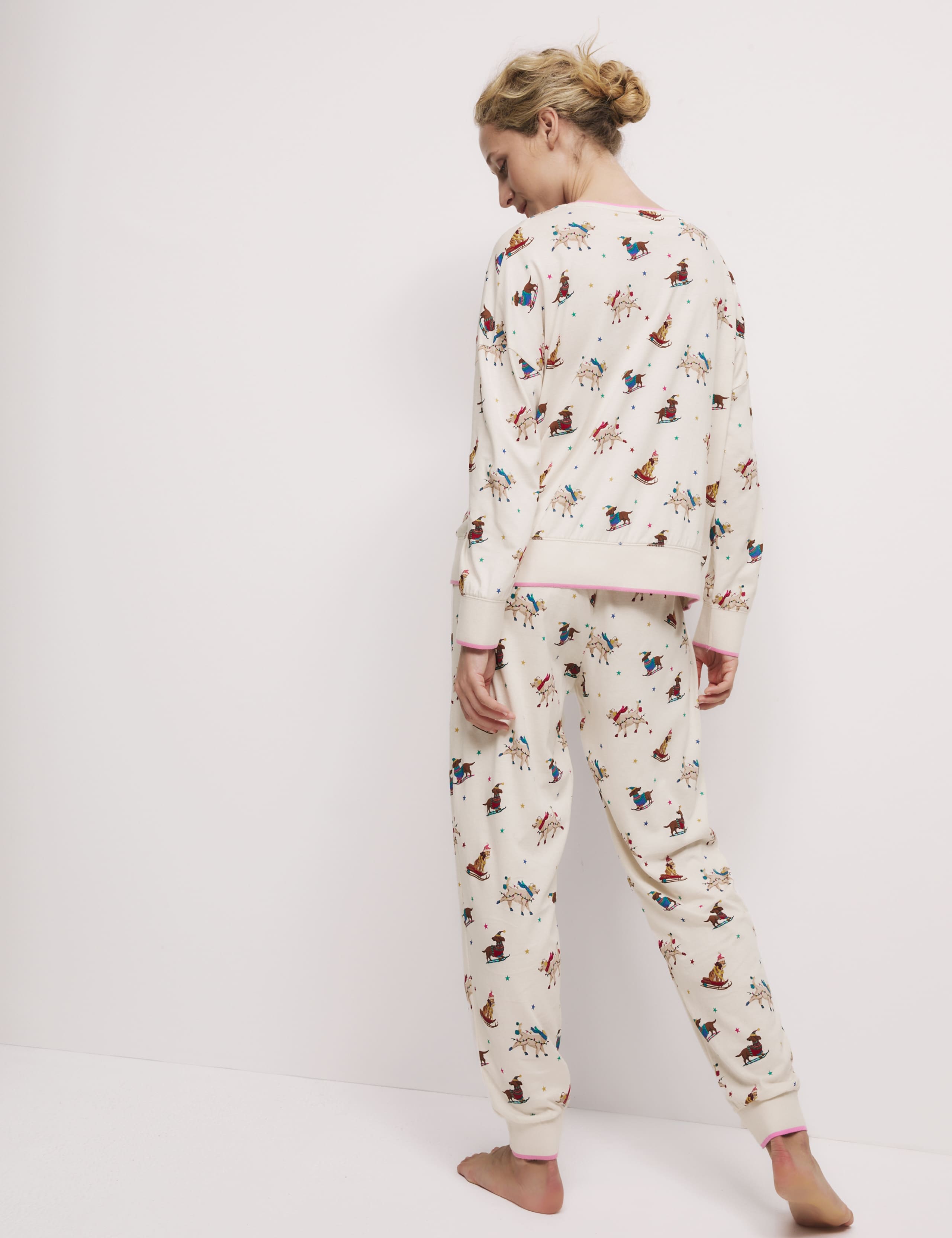 Pure Cotton Printed Pyjama Set 4 of 6