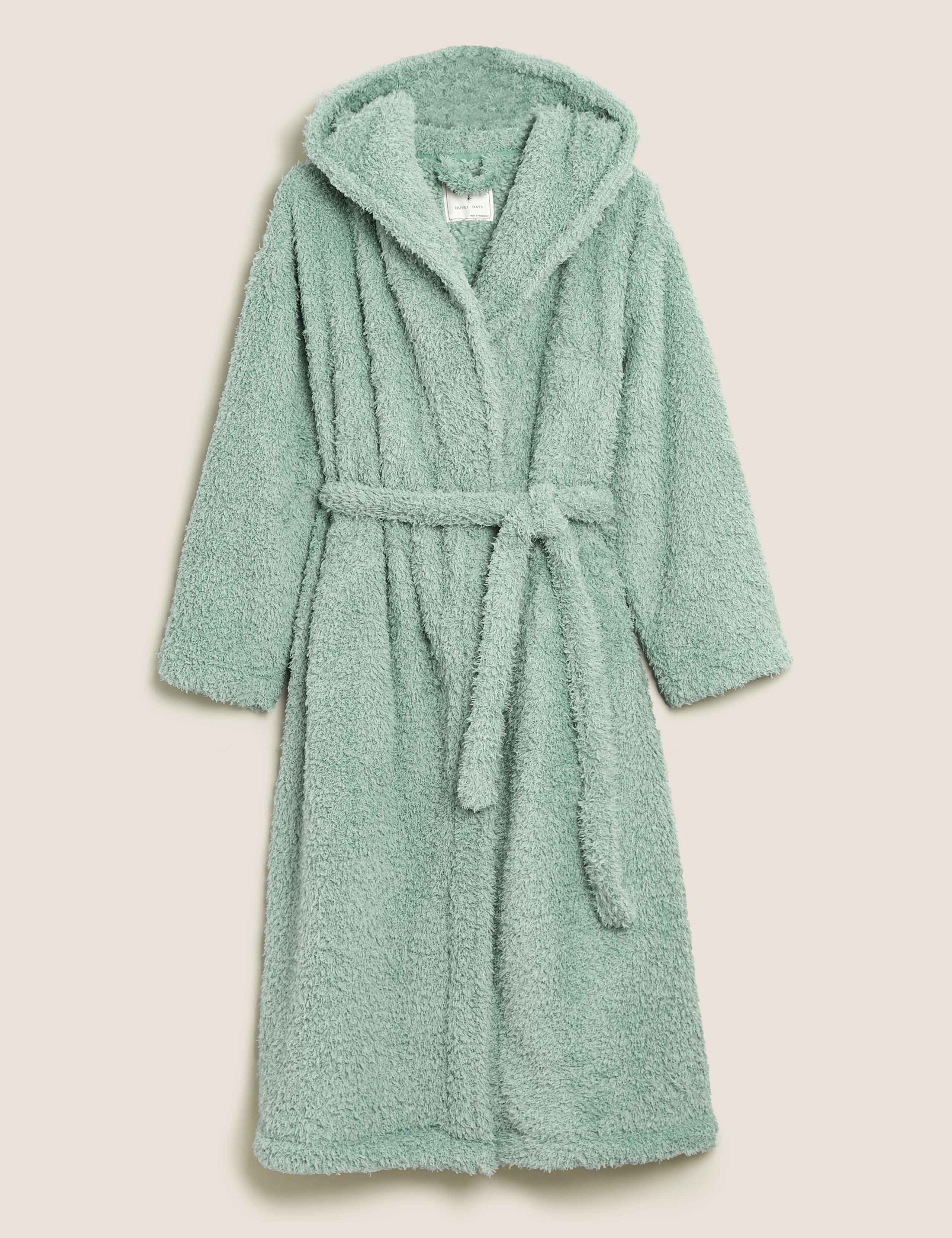 Feather Fleece Hooded Dressing Gown 2 of 5