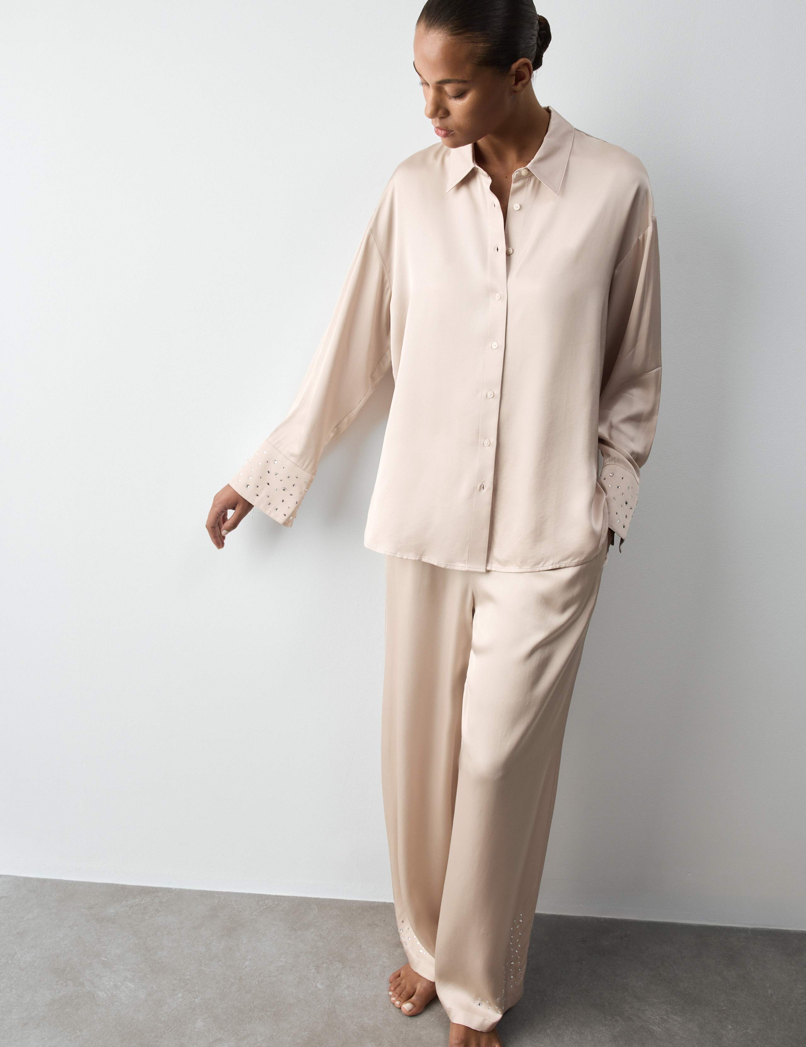 Satin Embellished Pyjama Set 3 of 6