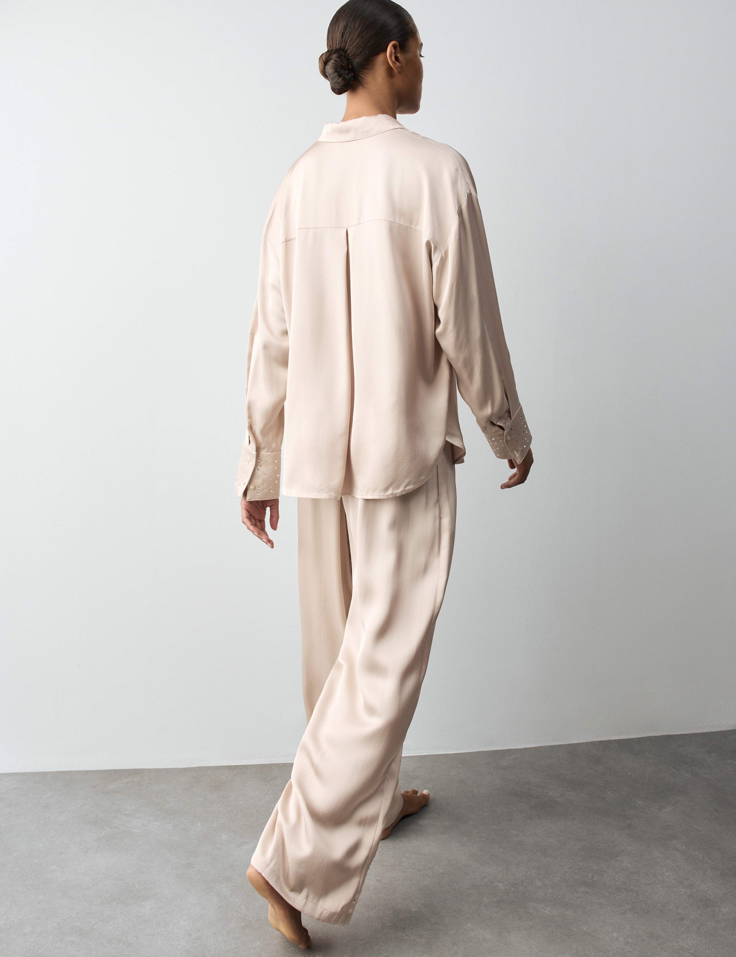 Satin Embellished Pyjama Set 5 of 6
