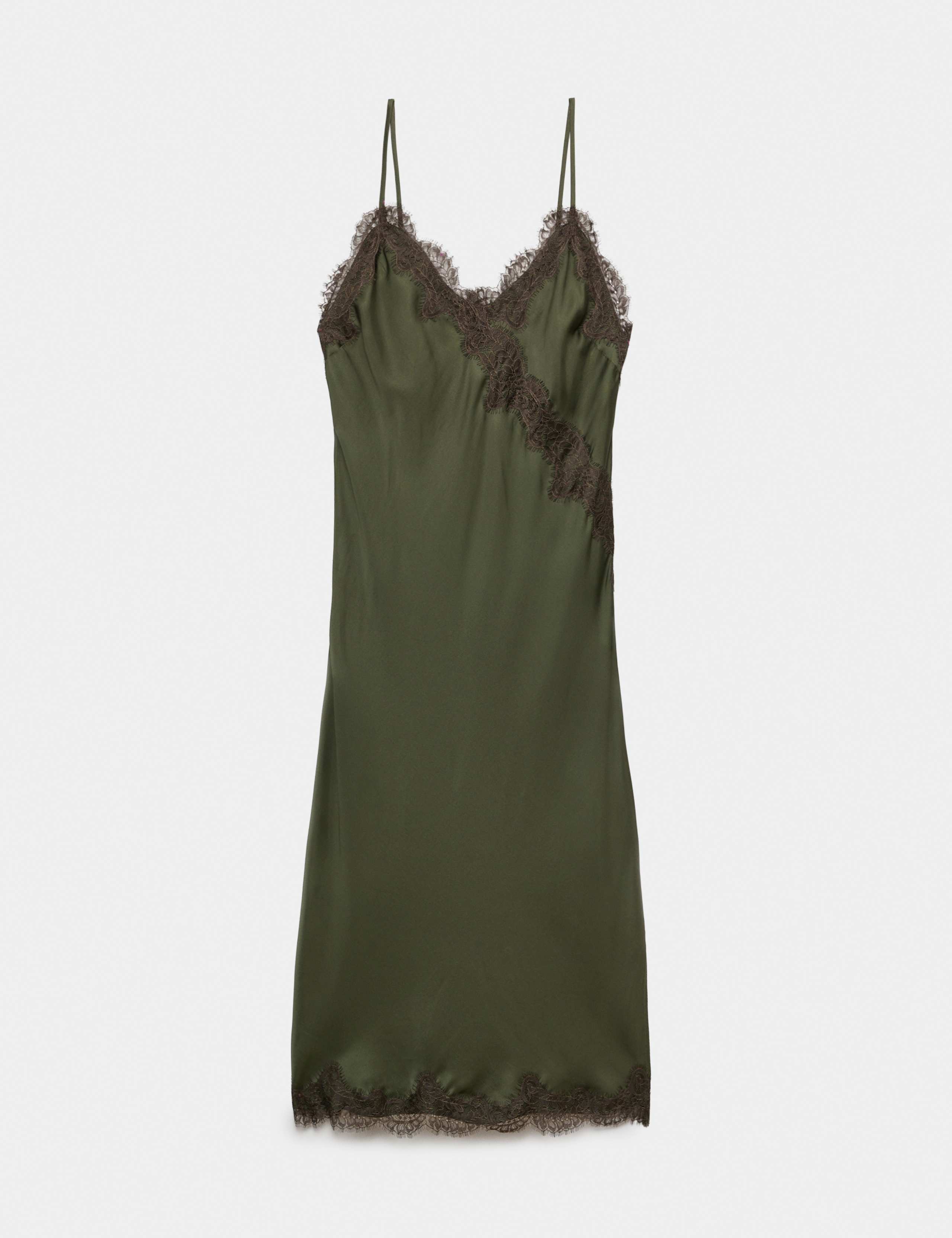Satin & Lace Maxi Chemise 2 of 7