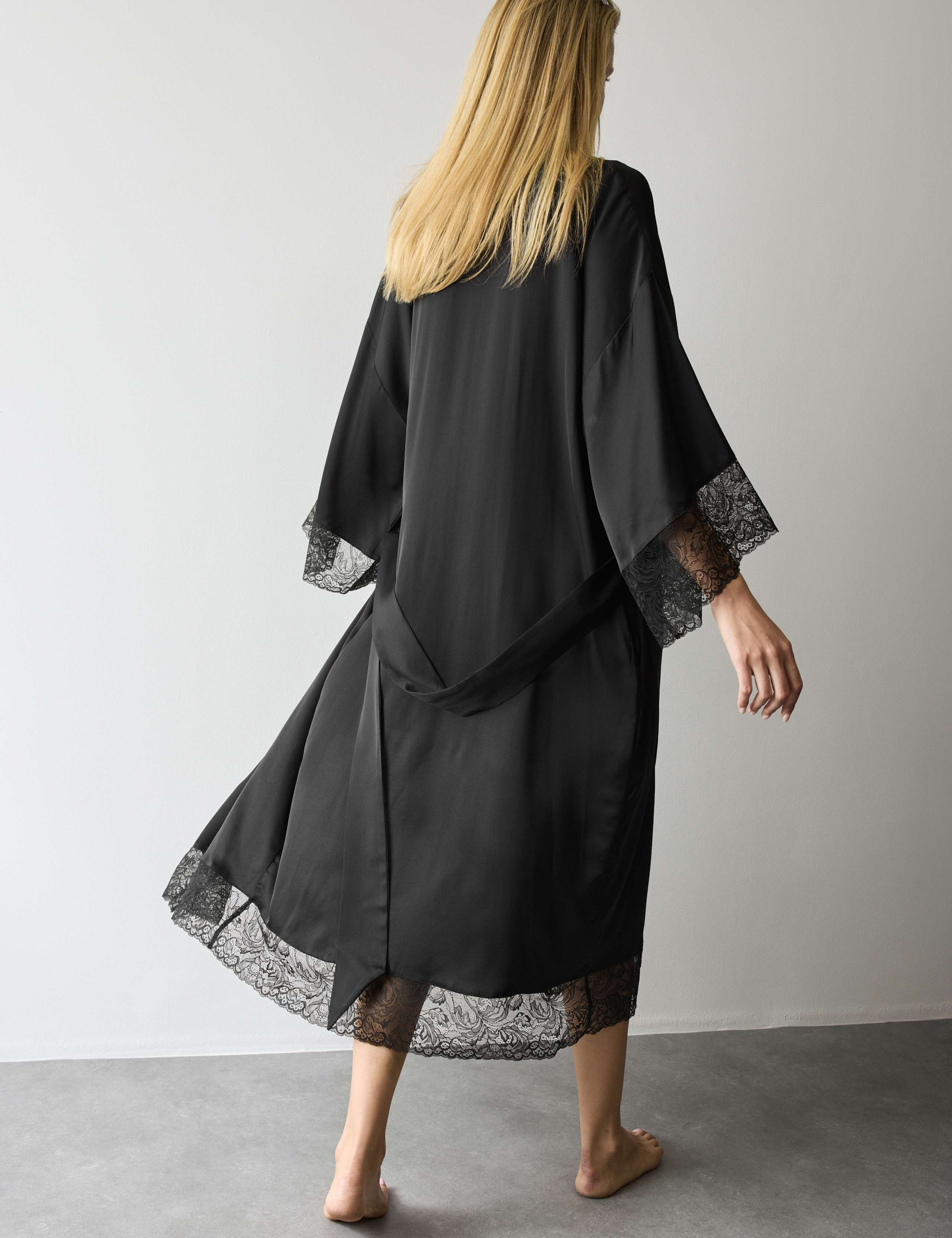 Satin Lace Long Wrap 5 of 5