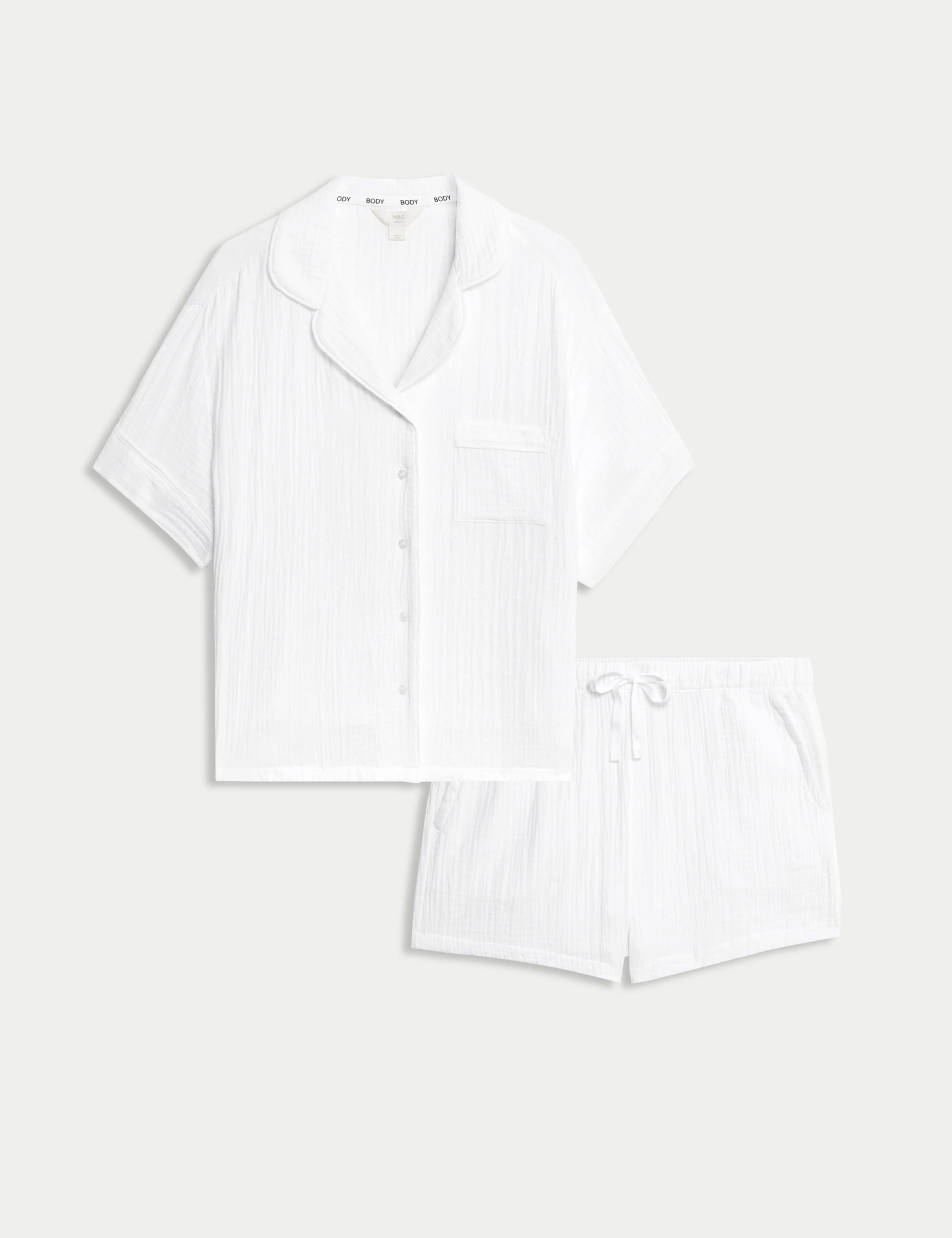 Pure Cotton Dobby Muslin Shortie Set 2 of 5