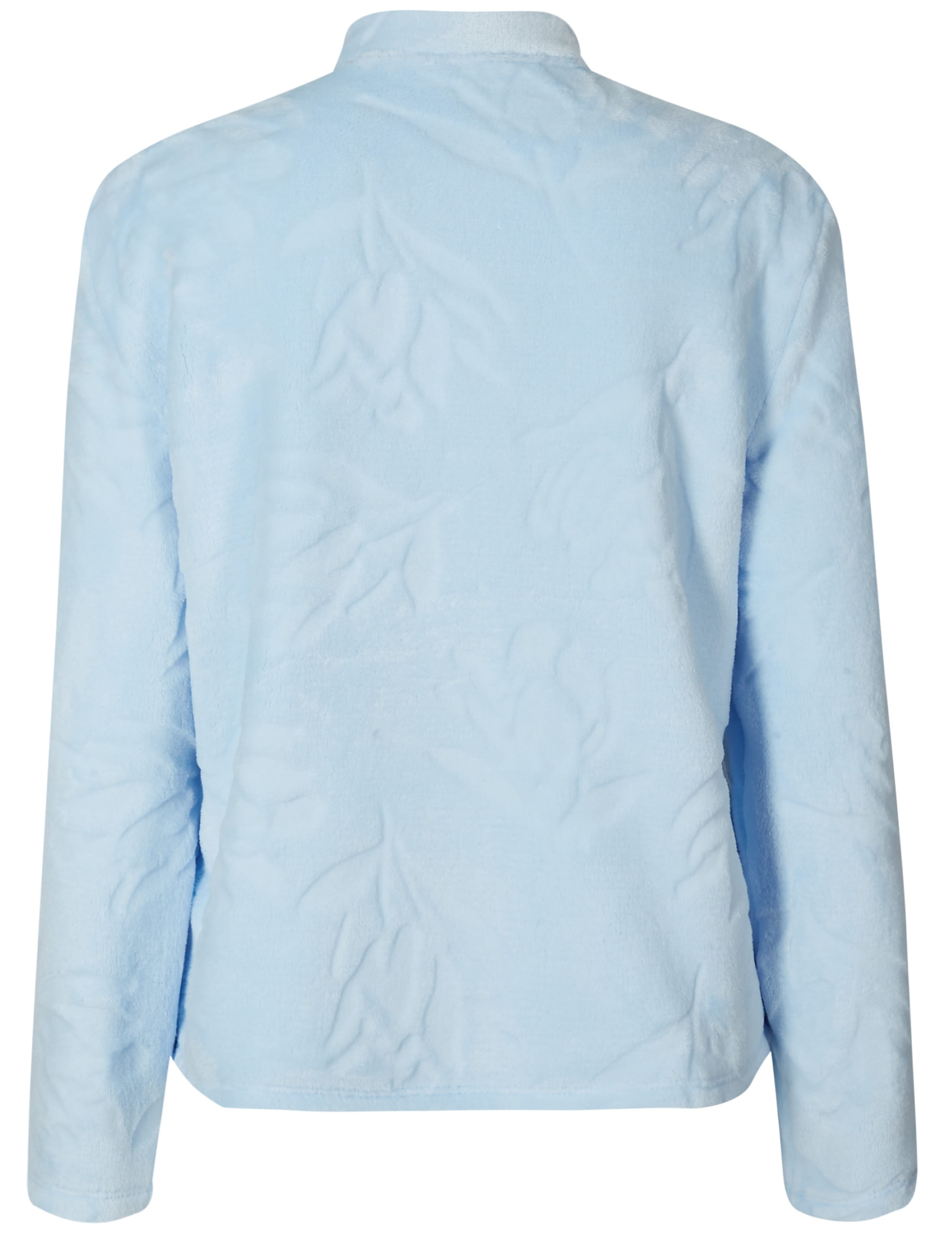 Fleece Carved Button Long Sleeve Bed Jacket 6 of 6