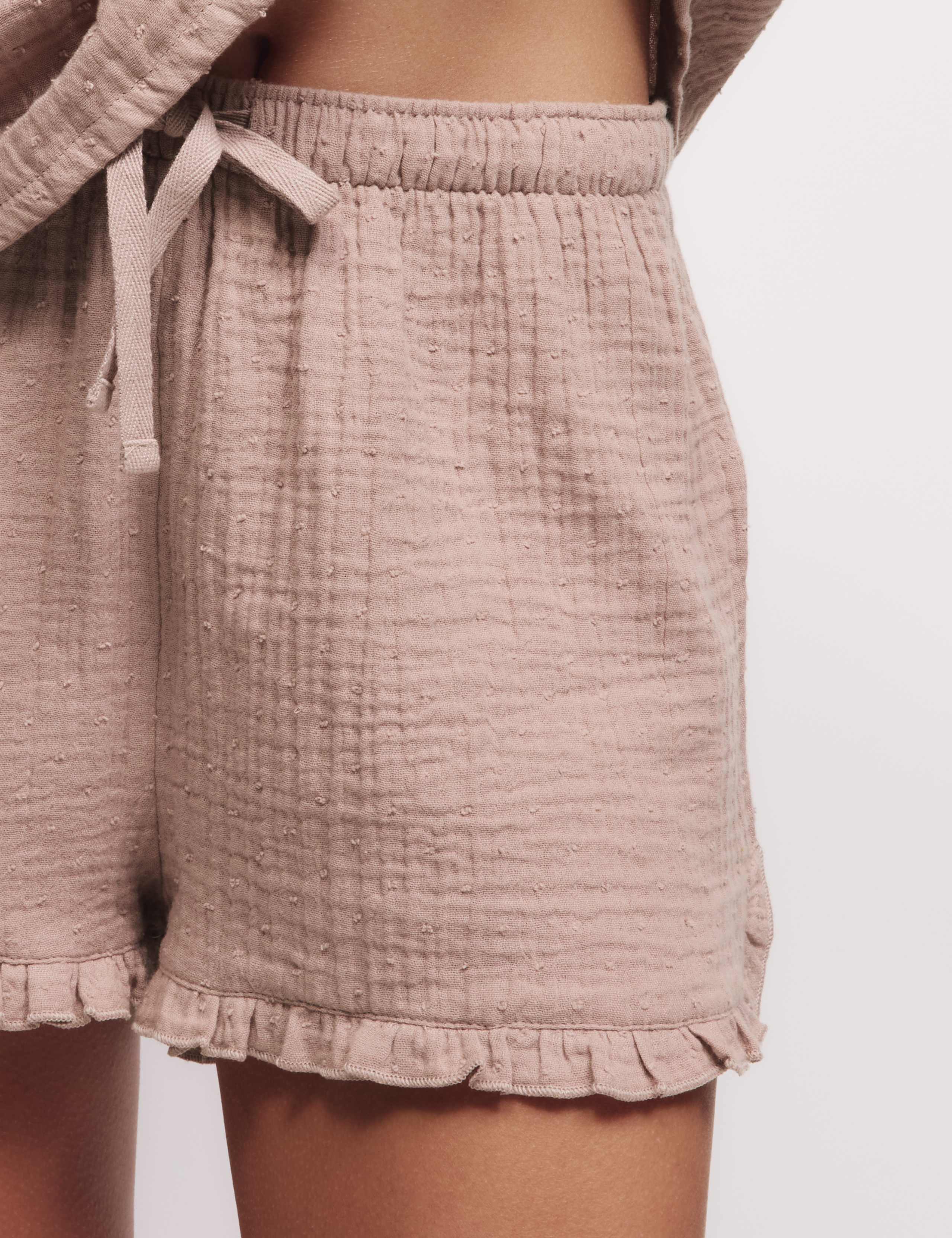 Pure Cotton Muslin Cool Comfort™ Shortie Set 3 of 6