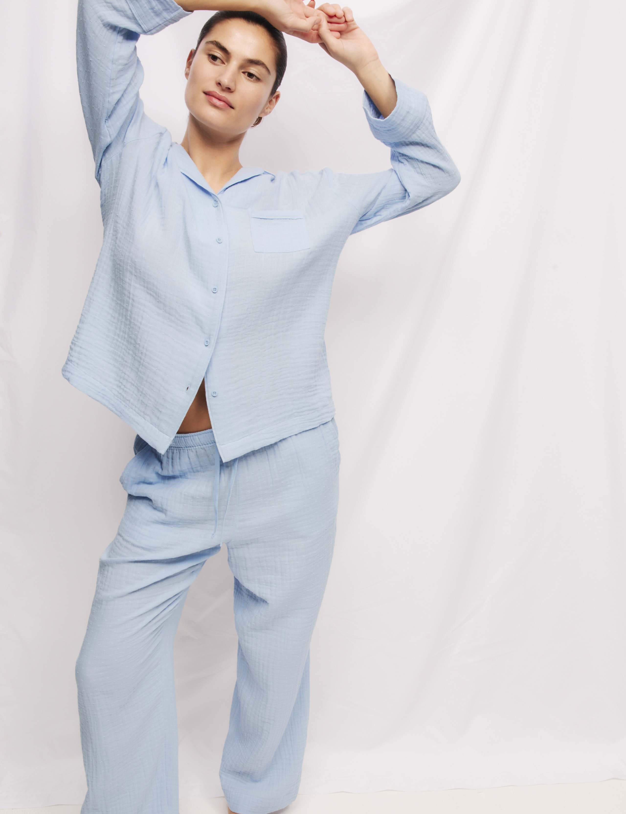 Pure Cotton Muslin Cool Comfort™ Pyjamas 1 of 5