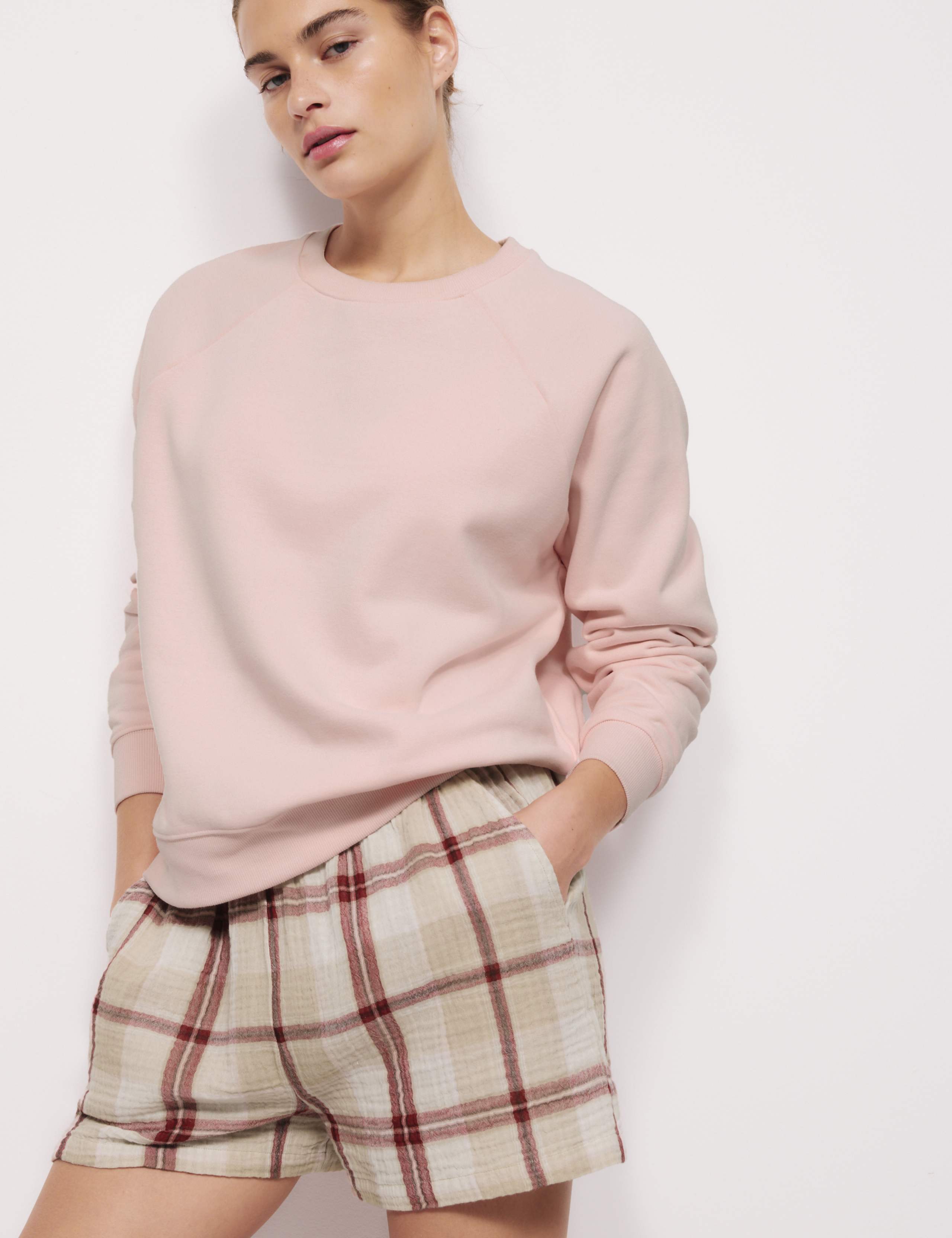 Pure Cotton Sweatshirt Shortie Set 6 of 6