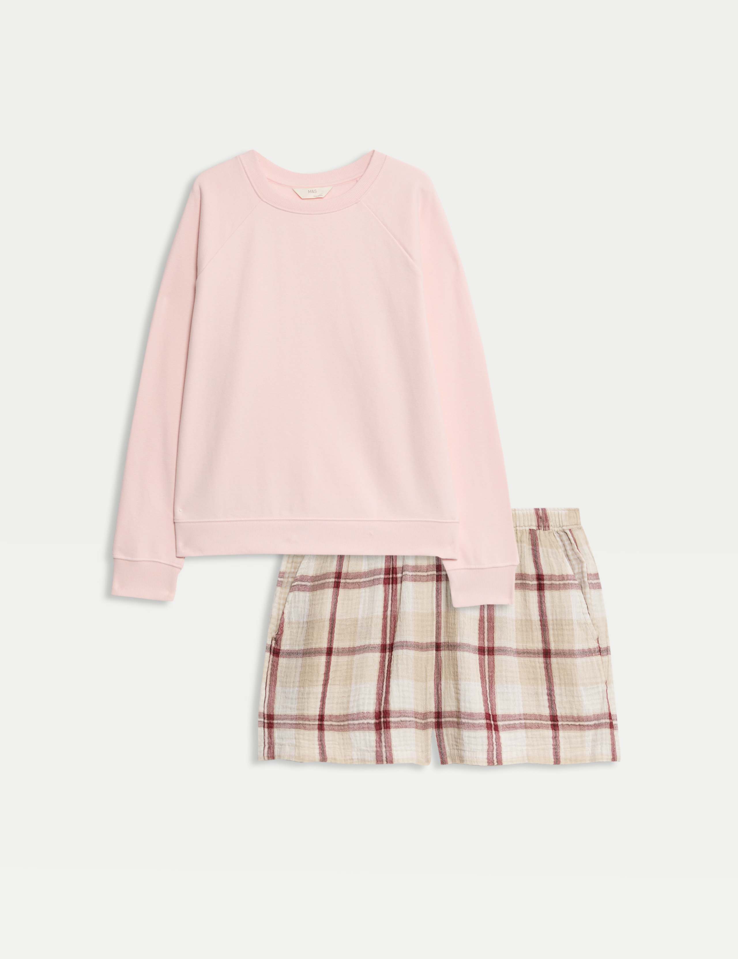 Pure Cotton Sweatshirt Shortie Set 2 of 6