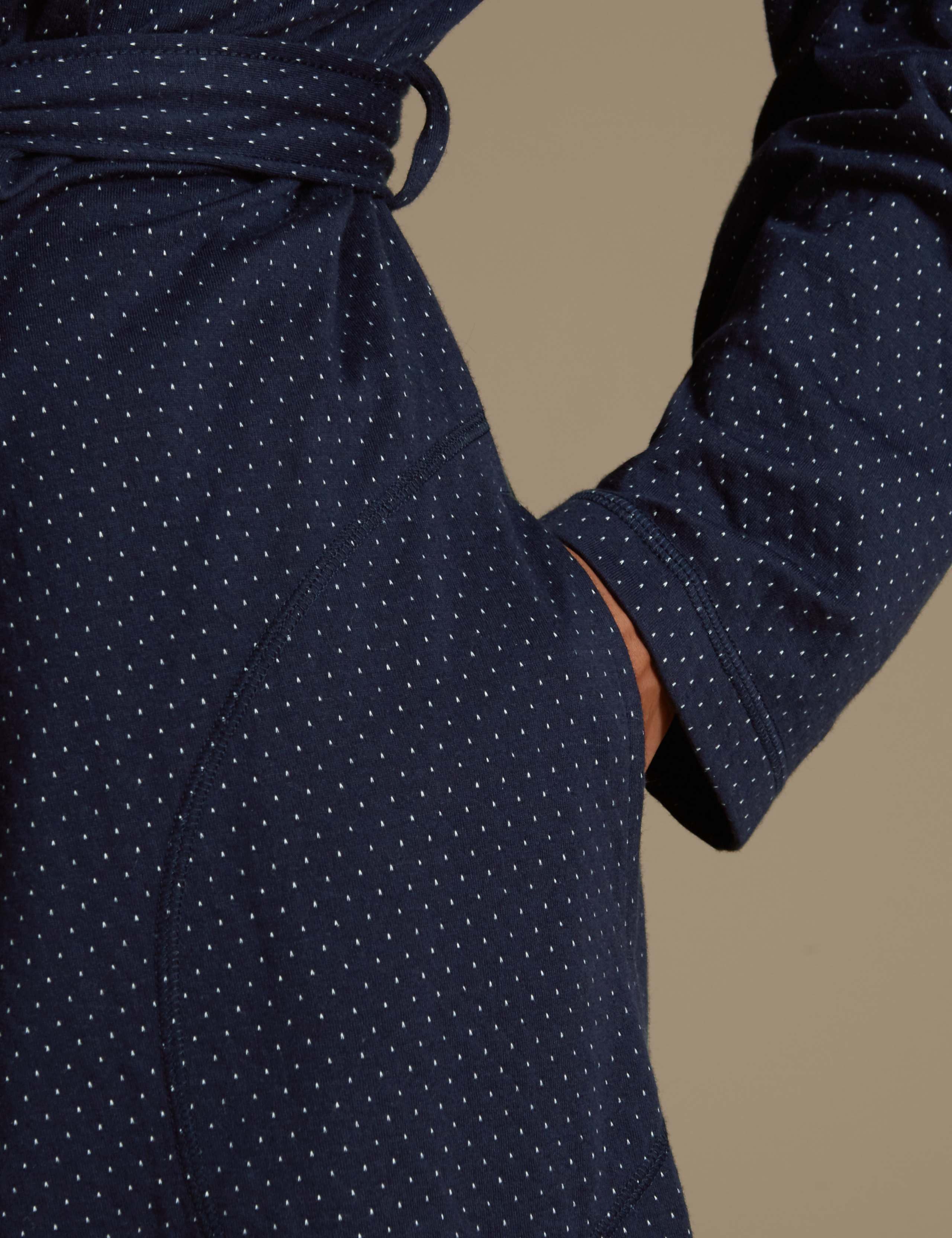 Jersey Double Sided Hooded Dressing Gown 3 of 6