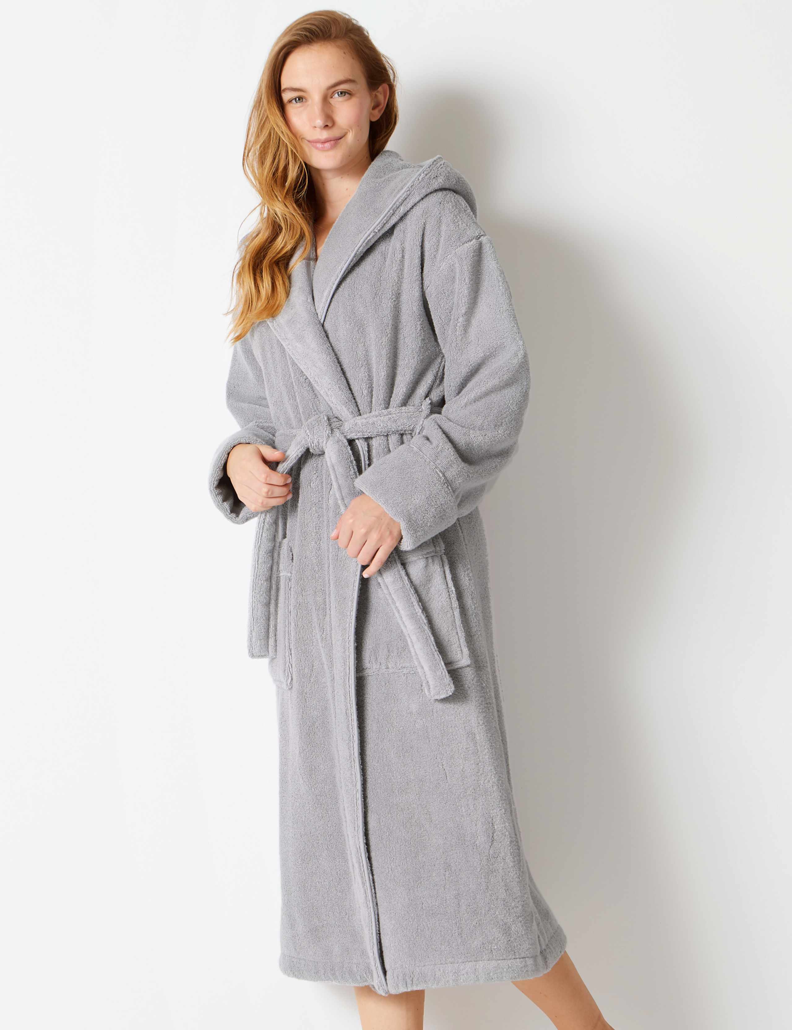 Pure Cotton Towelling Dressing Gown 1 of 7