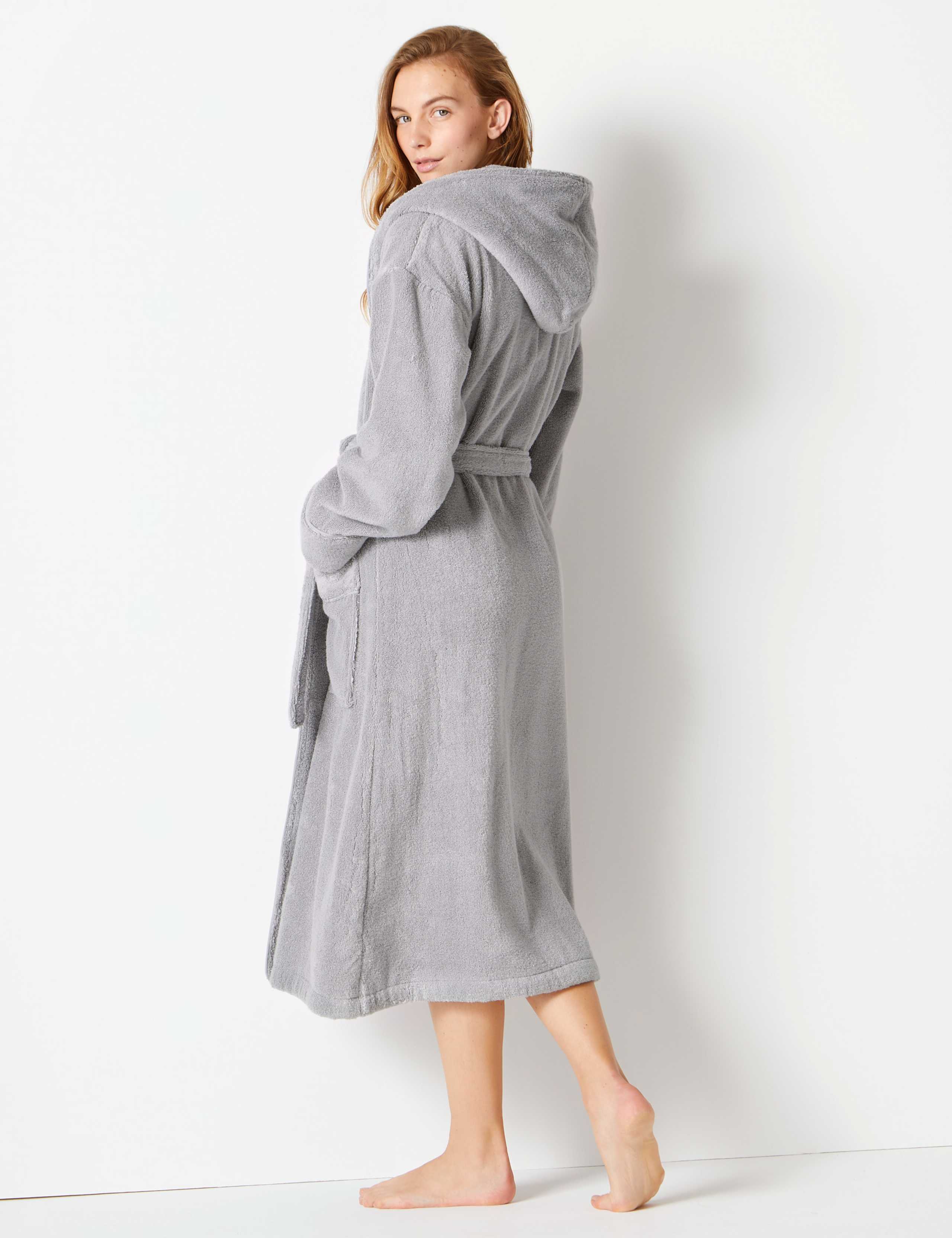 Pure Cotton Towelling Dressing Gown 3 of 7