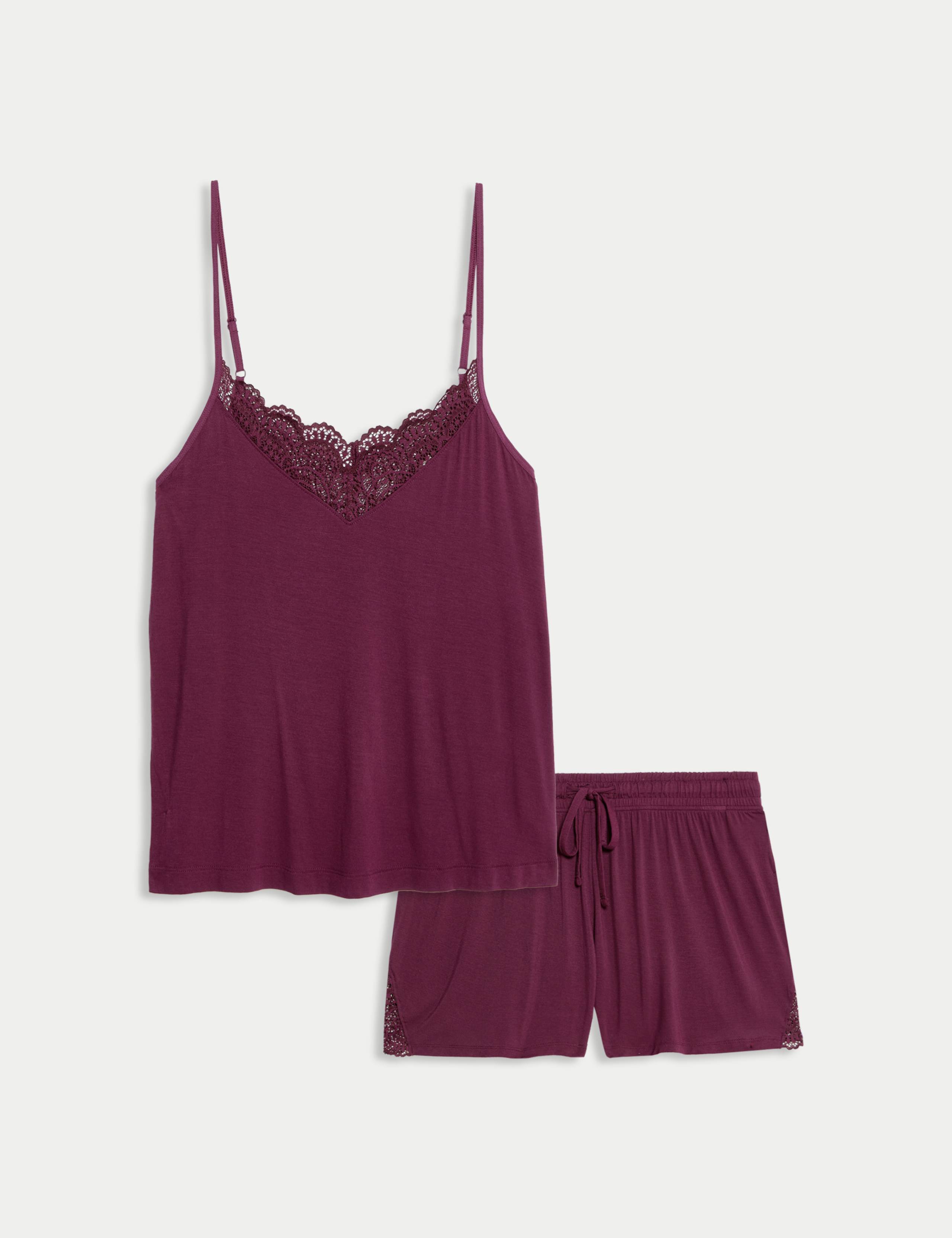 Lace Trim Cami Pyjama Set 2 of 5