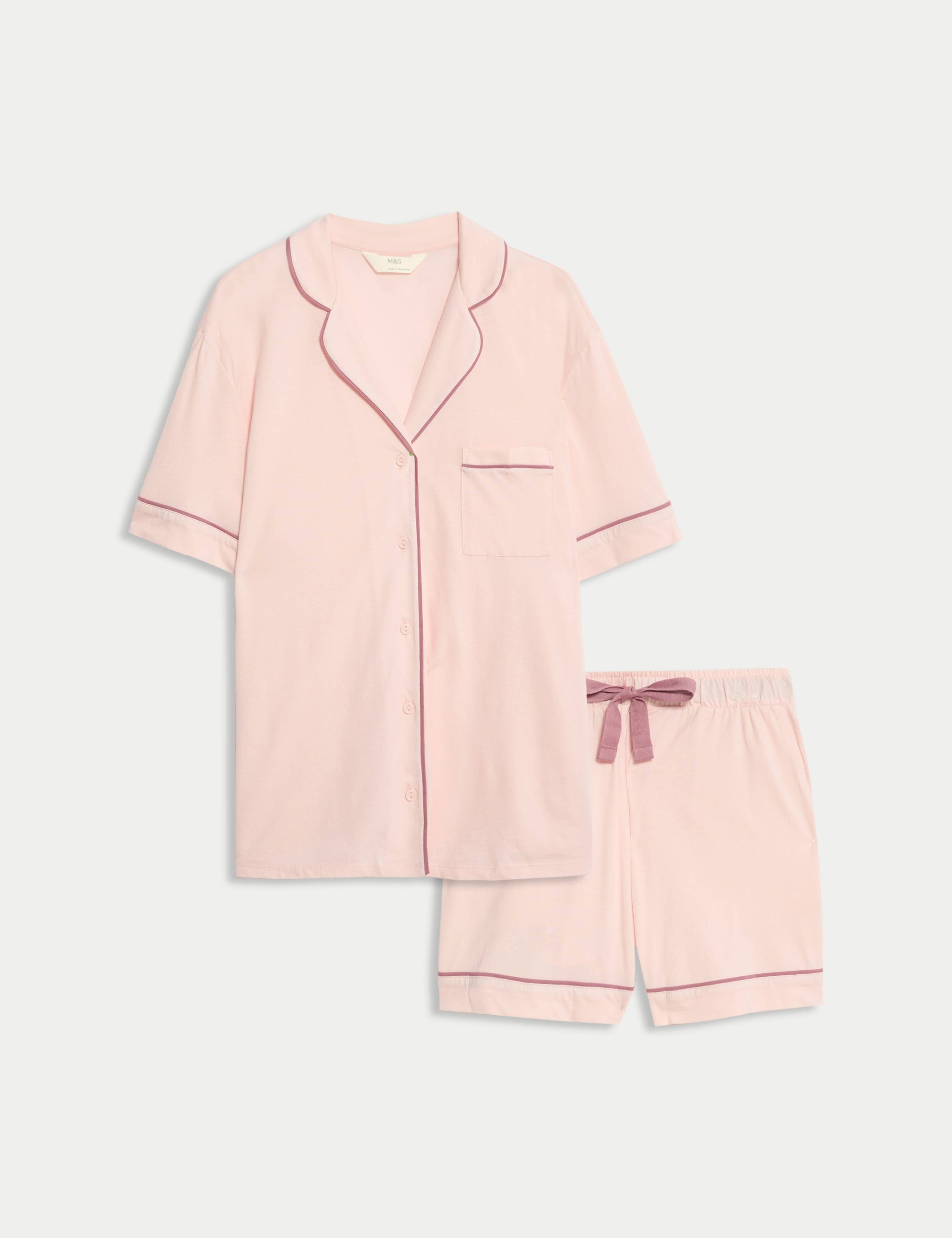 Cotton Modal Revere Shortie Pyjama Set 2 of 5