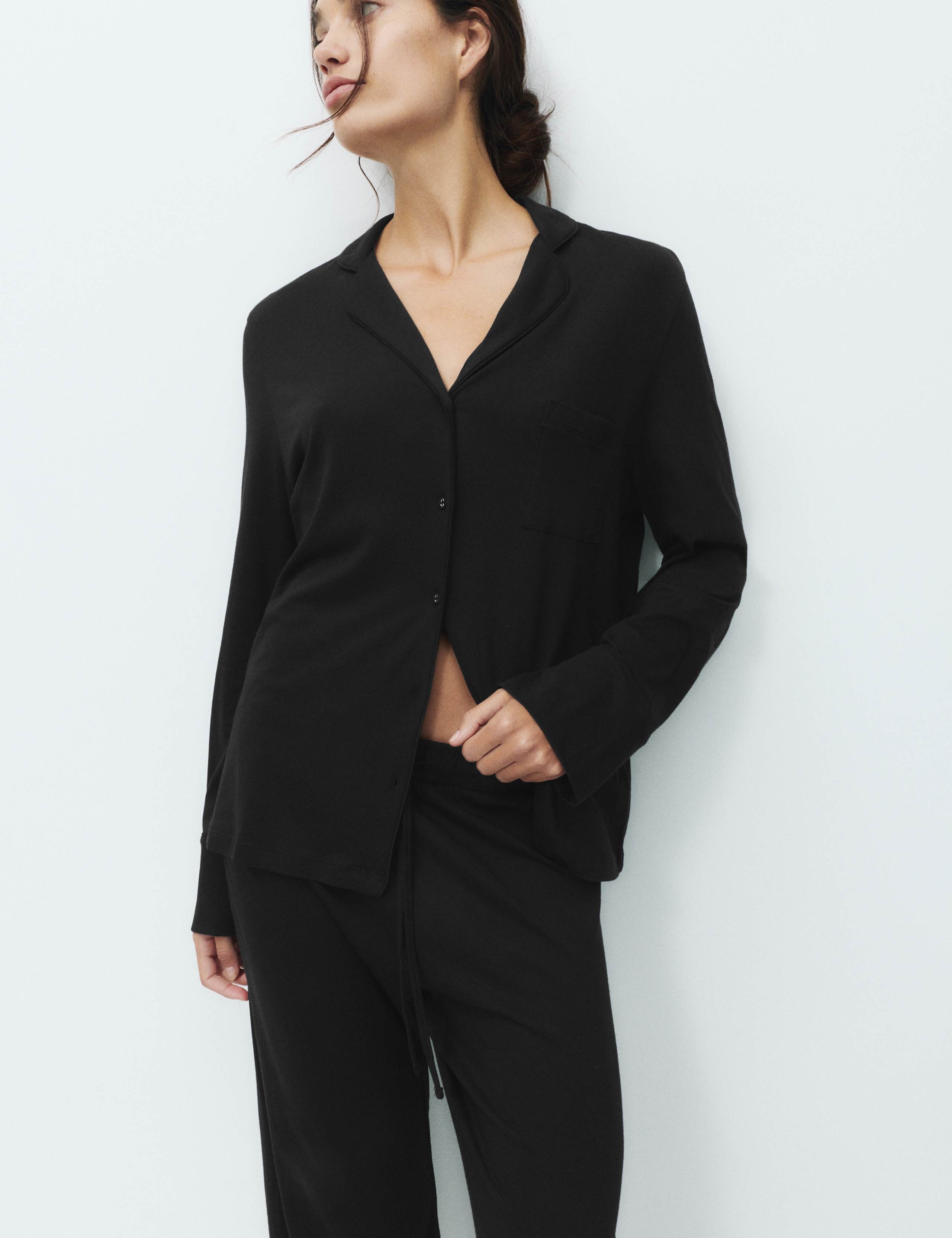 Cotton Modal Revere Pyjama Set 4 of 5