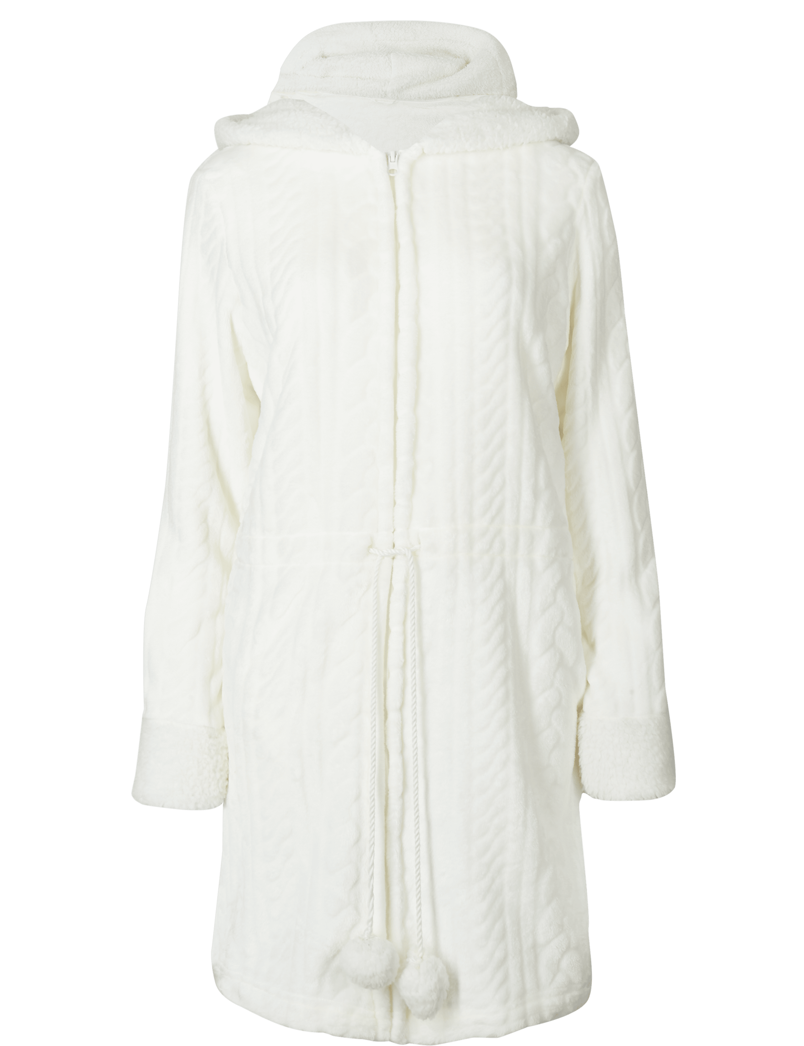 Textured Cable Carved Dressing Gown 7 of 8