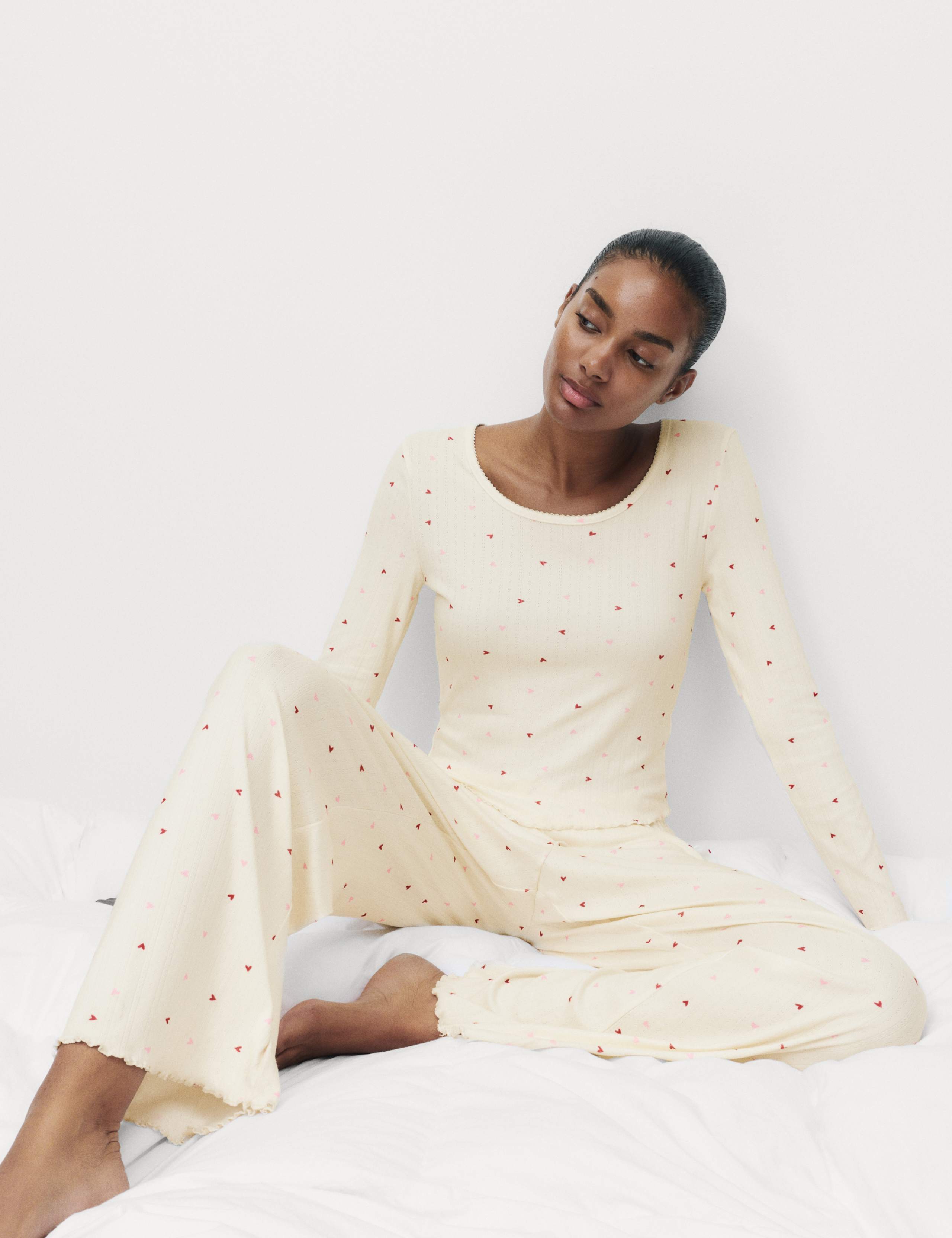 Pointelle Printed Pyjama Set 4 of 5