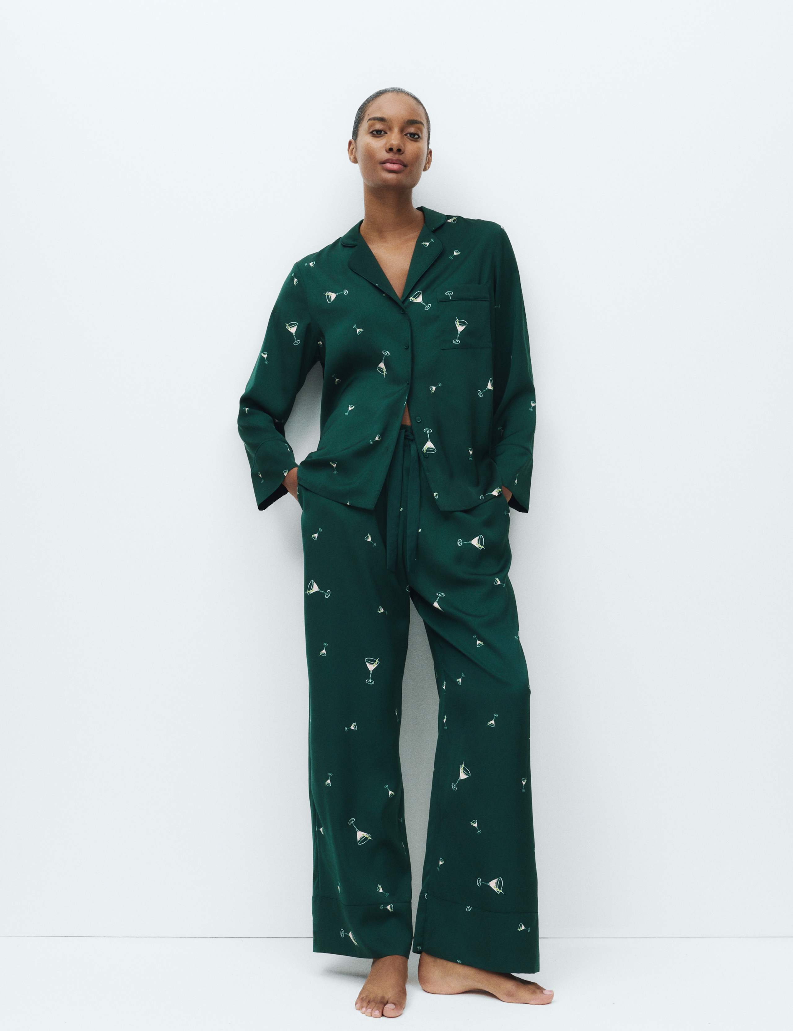 Dream Satin™ Cocktail Print Pyjama Set 4 of 5