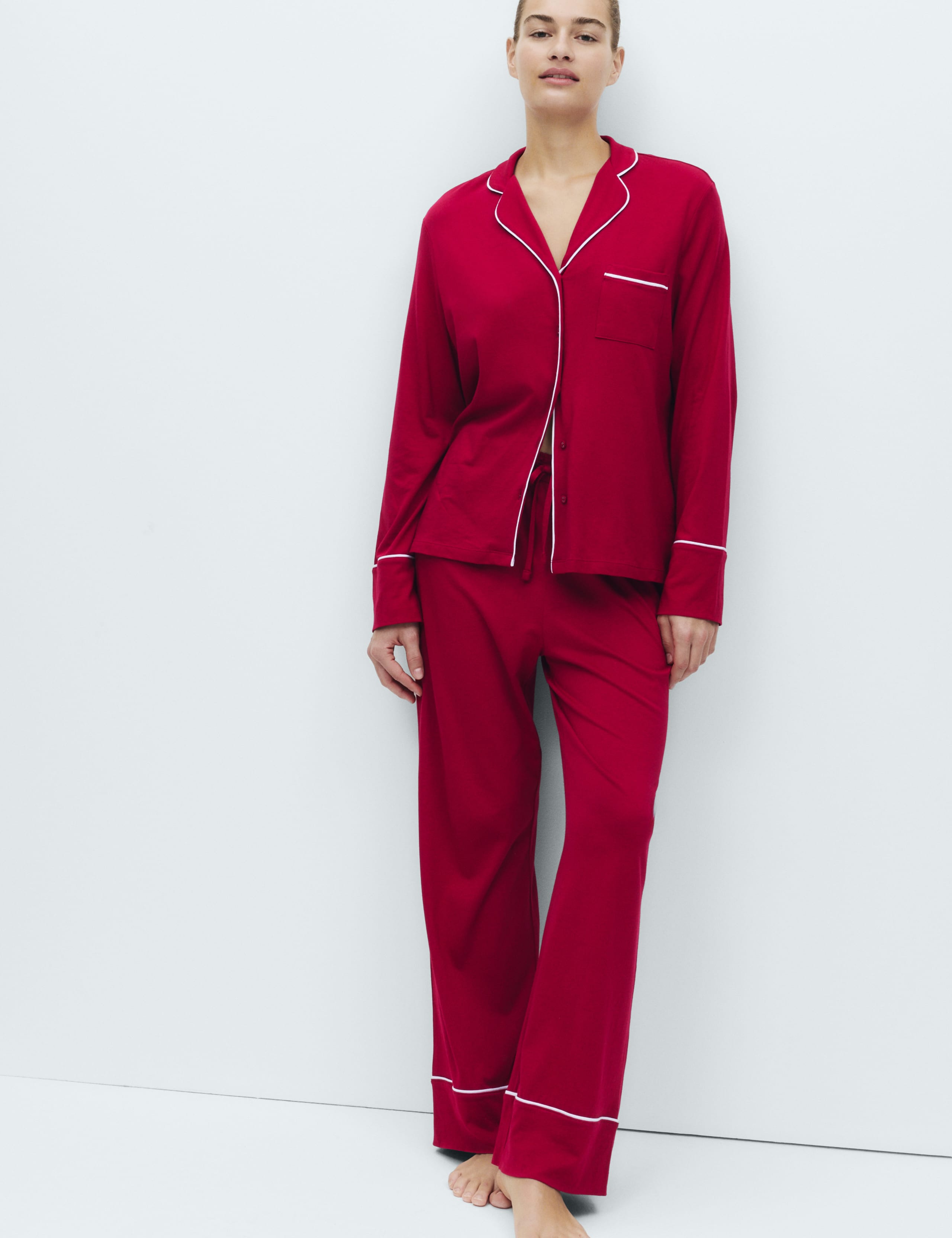 Cotton Modal Revere Pyjama Set 3 of 5