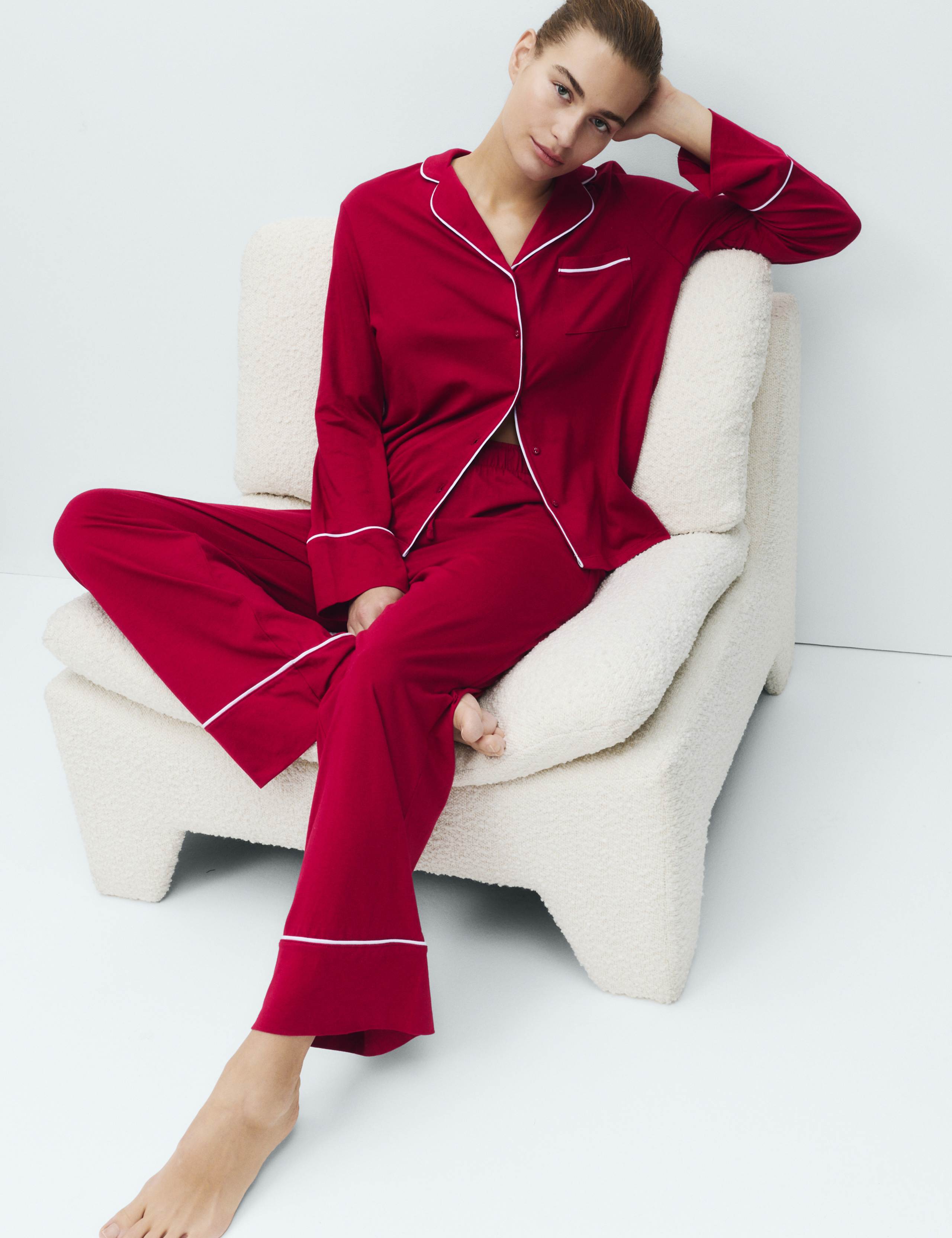 Cotton Modal Revere Pyjama Set 5 of 5