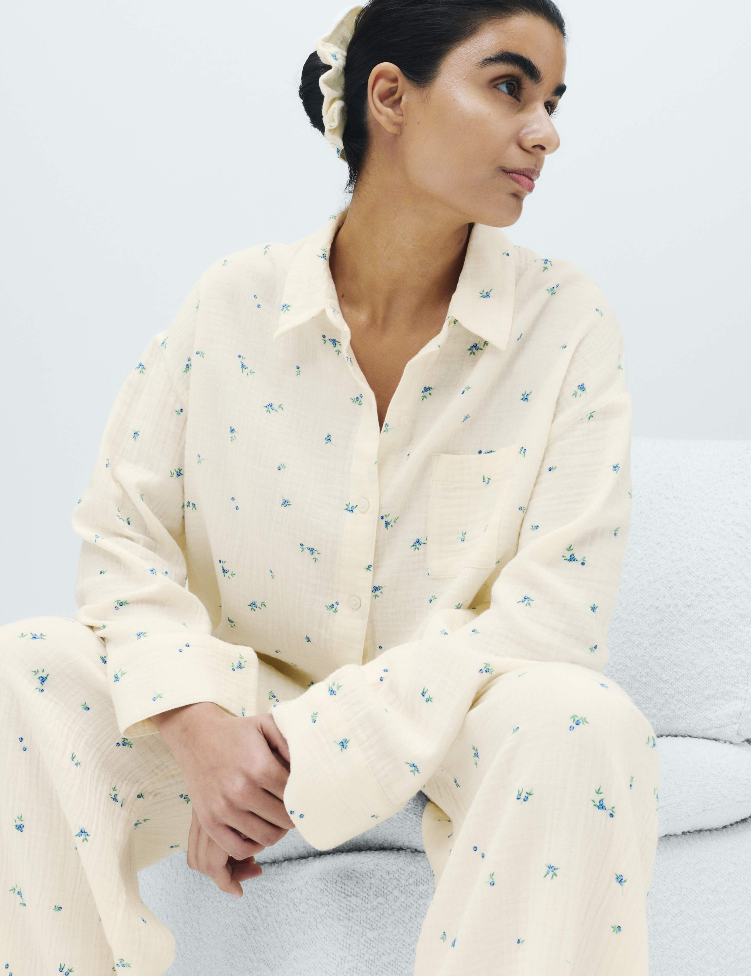 4 Piece Pure Cotton Printed Pyjama Gift Set 1 of 5