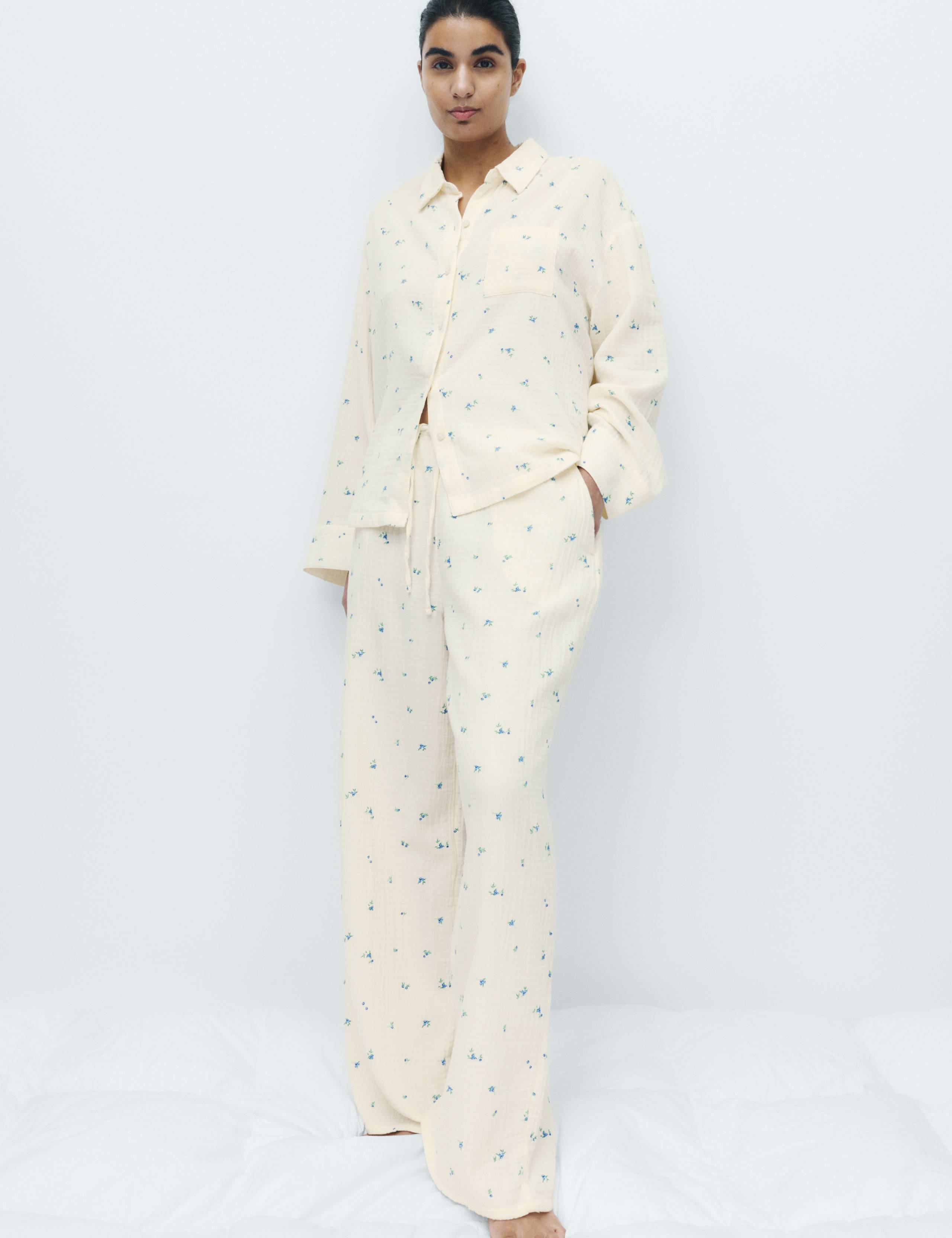 4 Piece Pure Cotton Printed Pyjama Gift Set 3 of 5