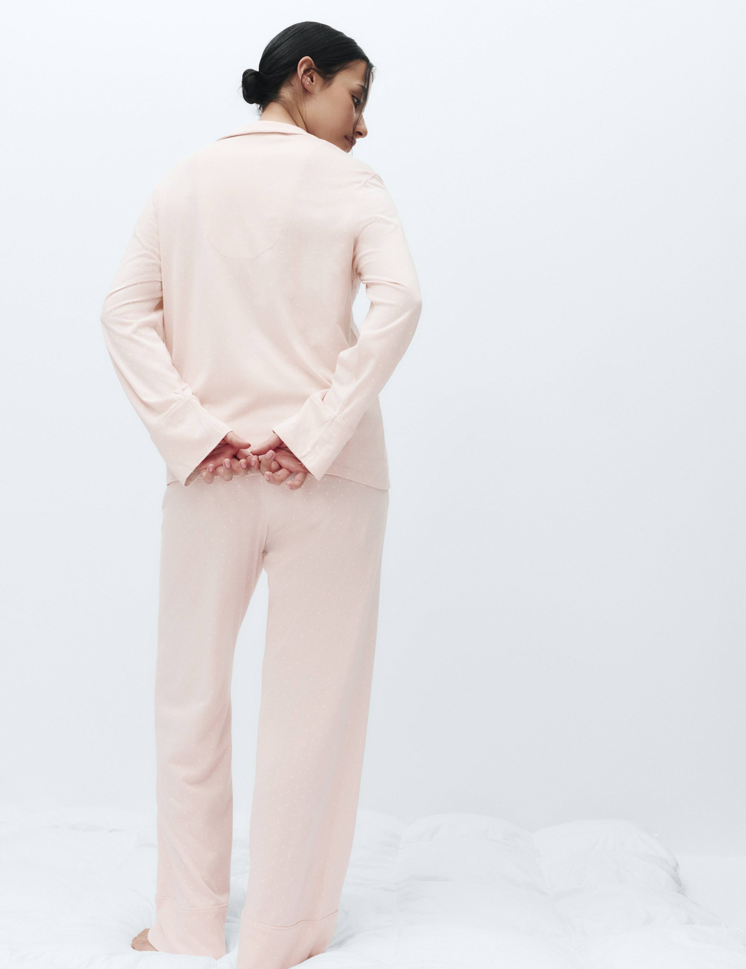 Cotton Modal Printed Revere Pyjama Set 5 of 5