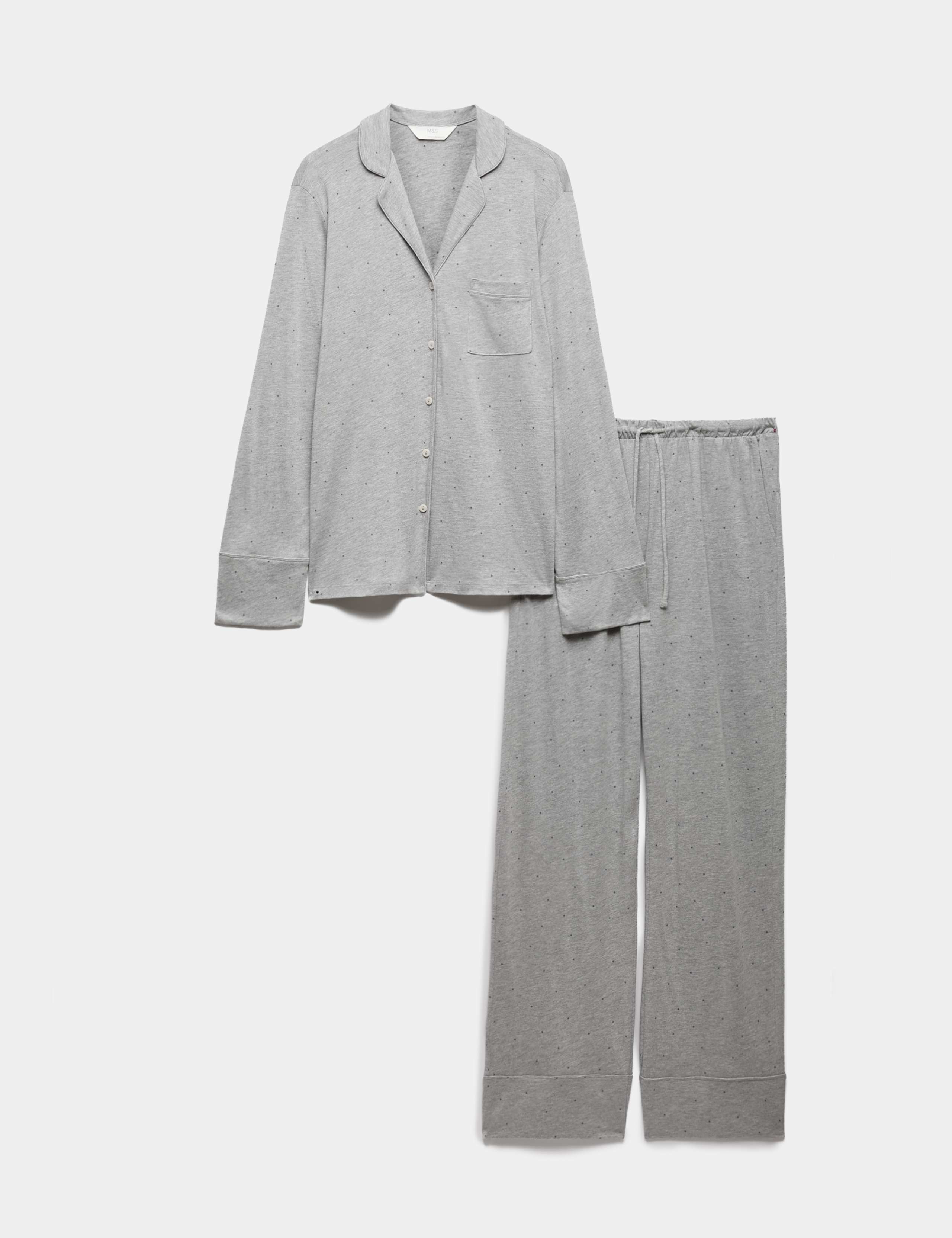 Cotton Modal Printed Revere Pyjama Set 2 of 6