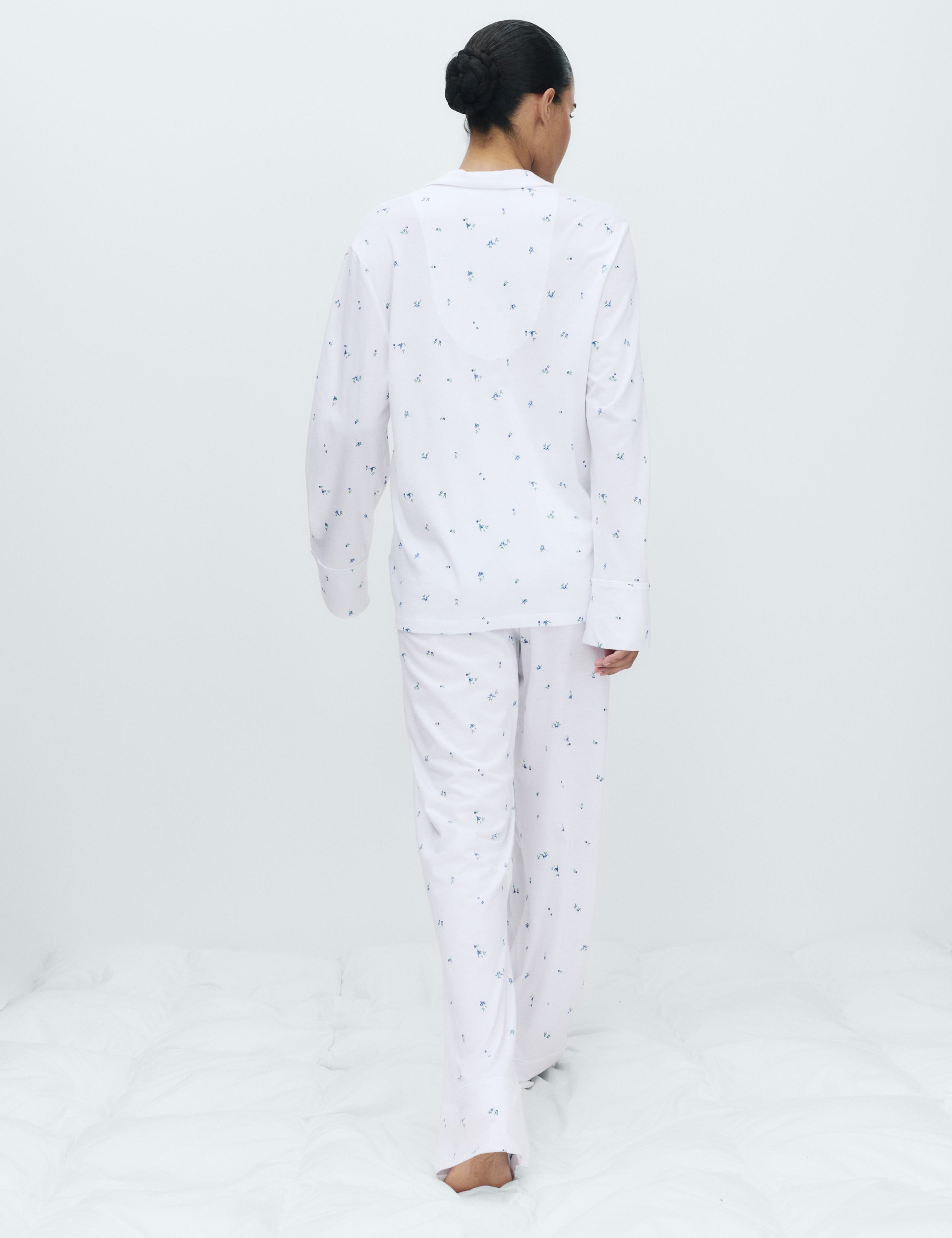 Cotton Modal Printed Revere Pyjama Set 4 of 6