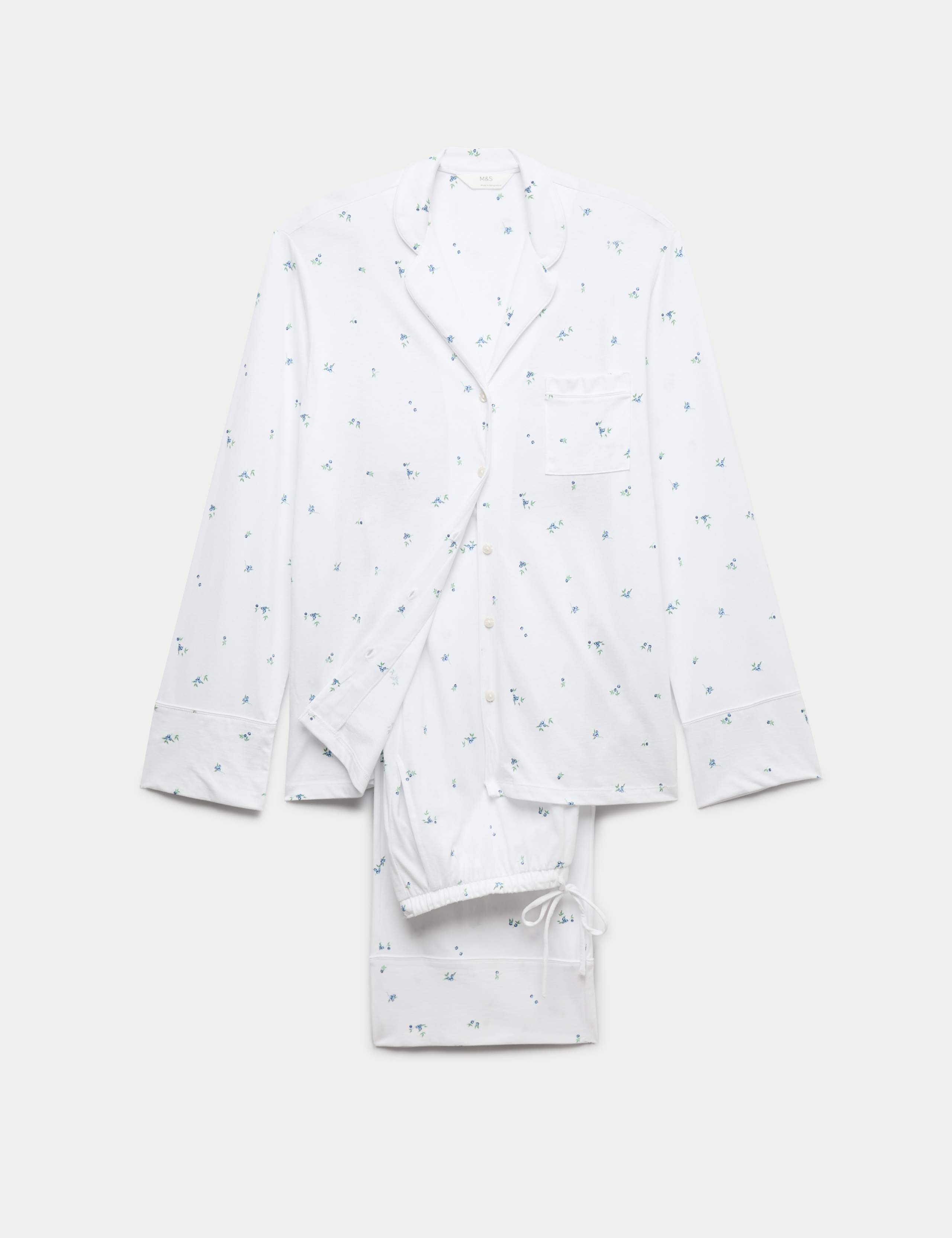 Cotton Modal Printed Revere Pyjama Set 2 of 6